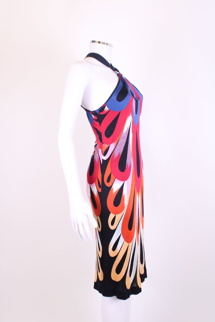 Missoni S/S Halter Neck Dress Multi Coloured M