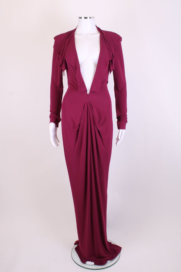 Roland Mouret Evening Dress Burgundy 10