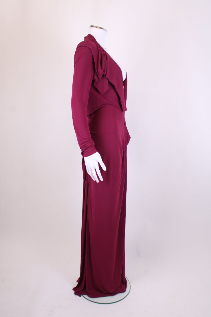 Roland Mouret Evening Dress Burgundy 10