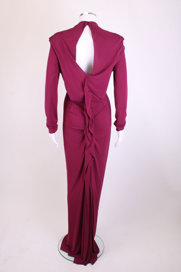 Roland Mouret Evening Dress Burgundy 10 – Elite Preloved