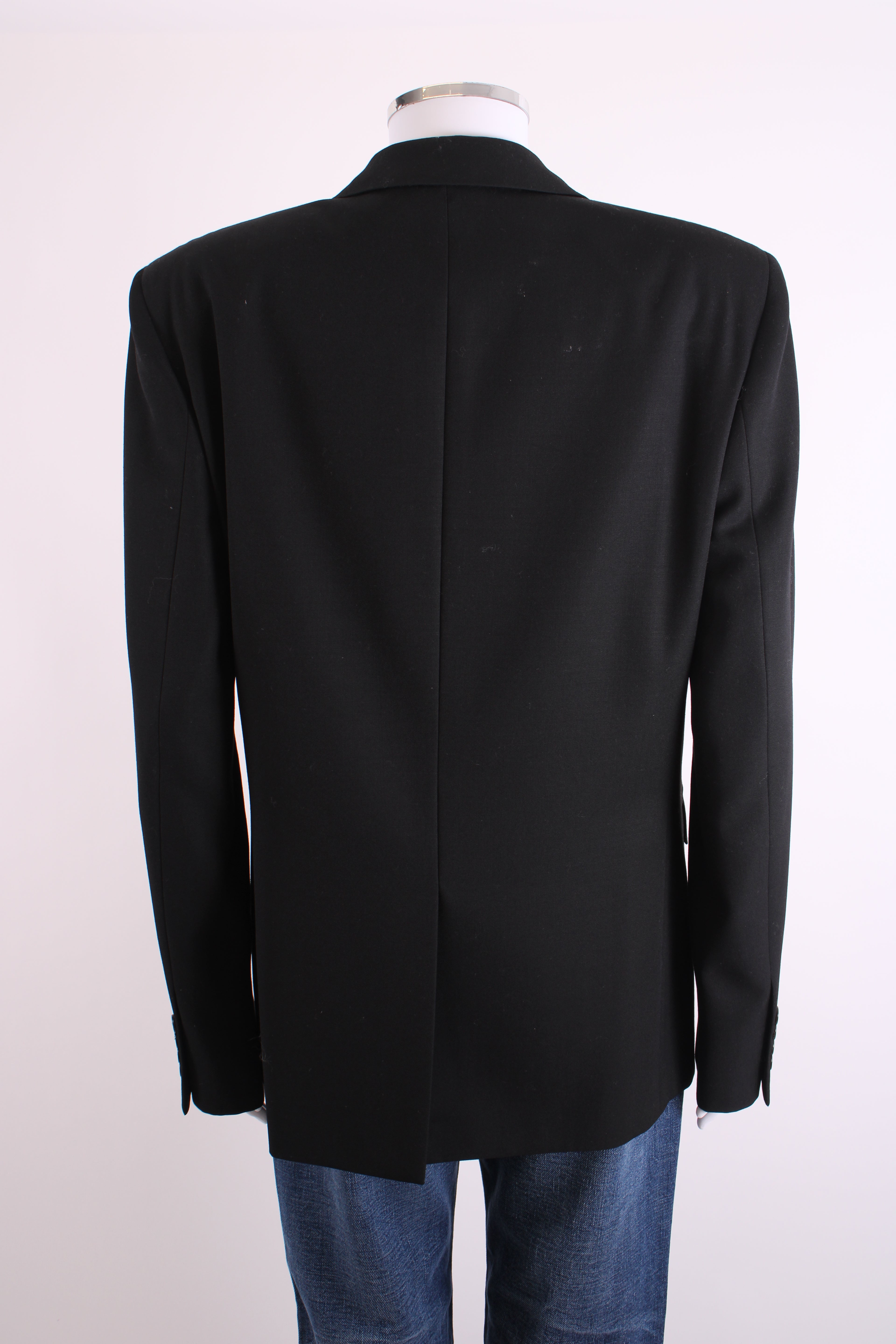 Saint Laurent Sequin Trim Blazer Black L