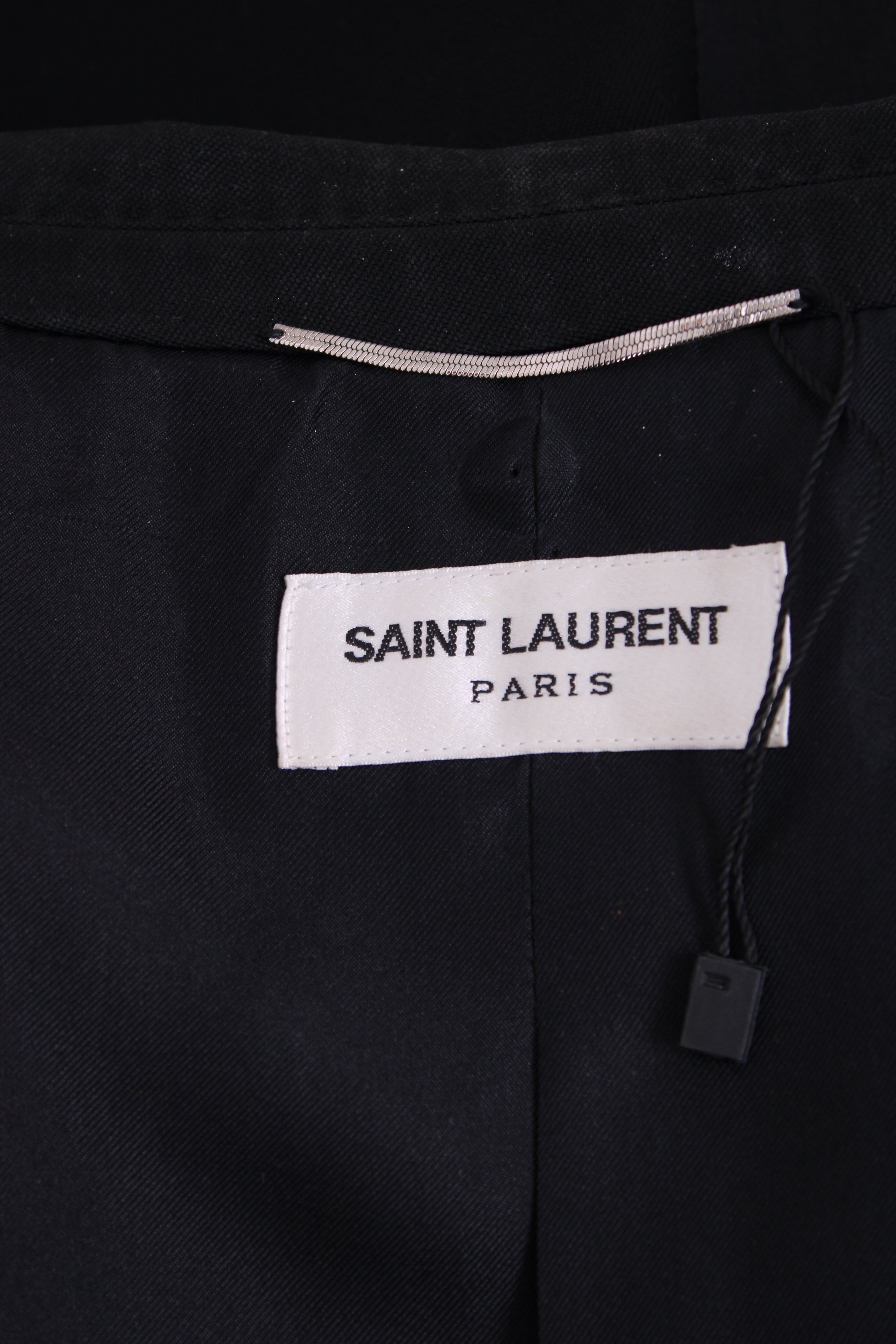 Saint Laurent Sequin Trim Blazer Black L