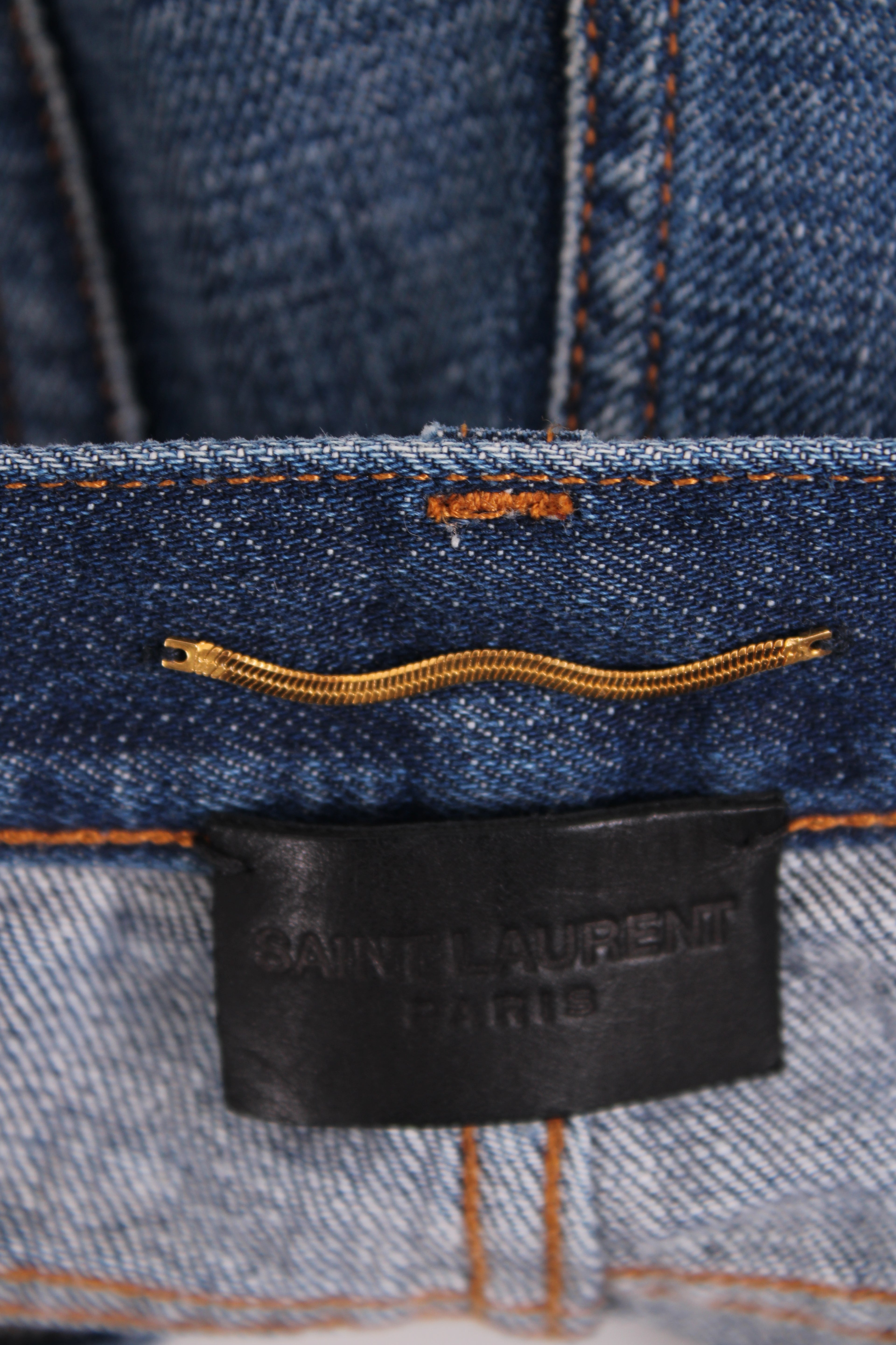 Saint Laurent Straight Leg Jeans Denim 36