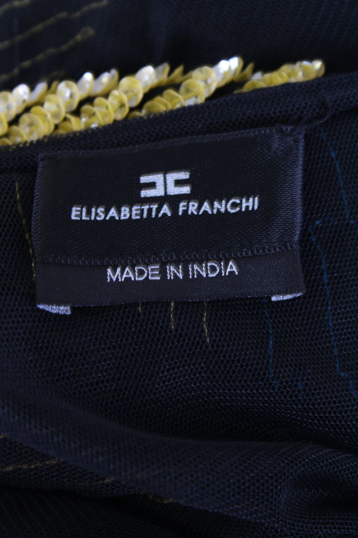 Elisabetta Franchi Dress Black Sequin 12