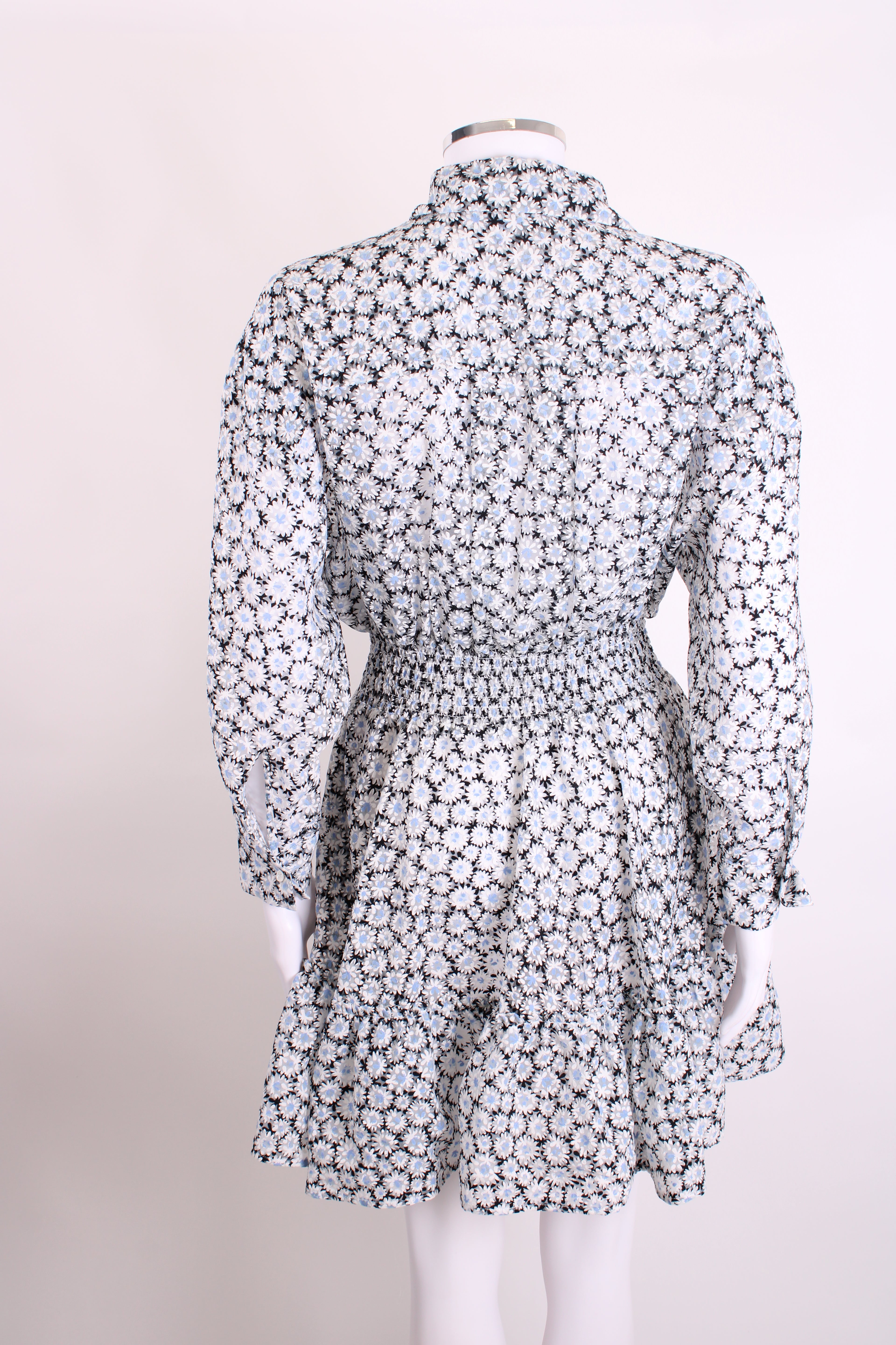 Maje Floral Mini Dress Blue 36