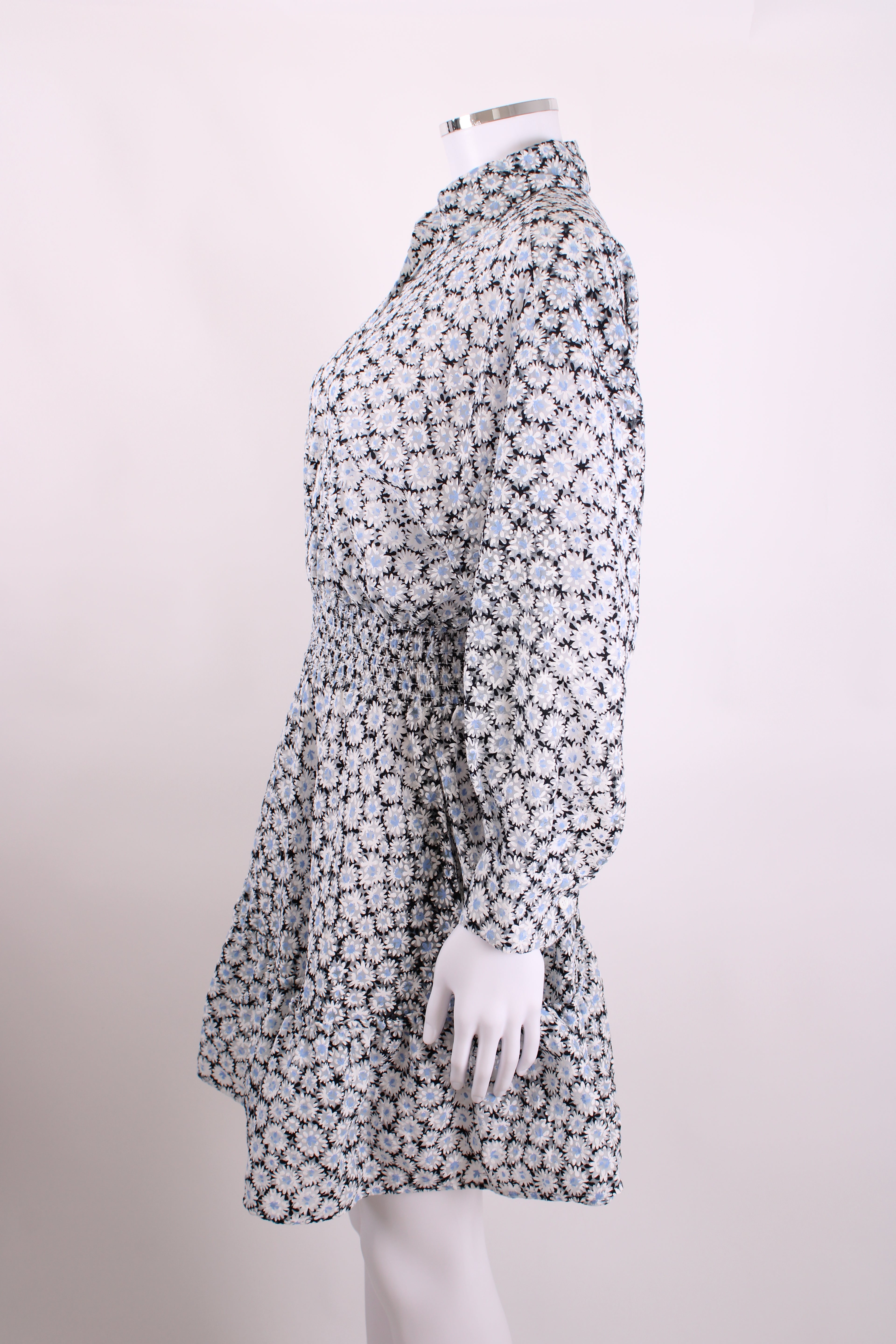 Maje Floral Mini Dress Blue 36
