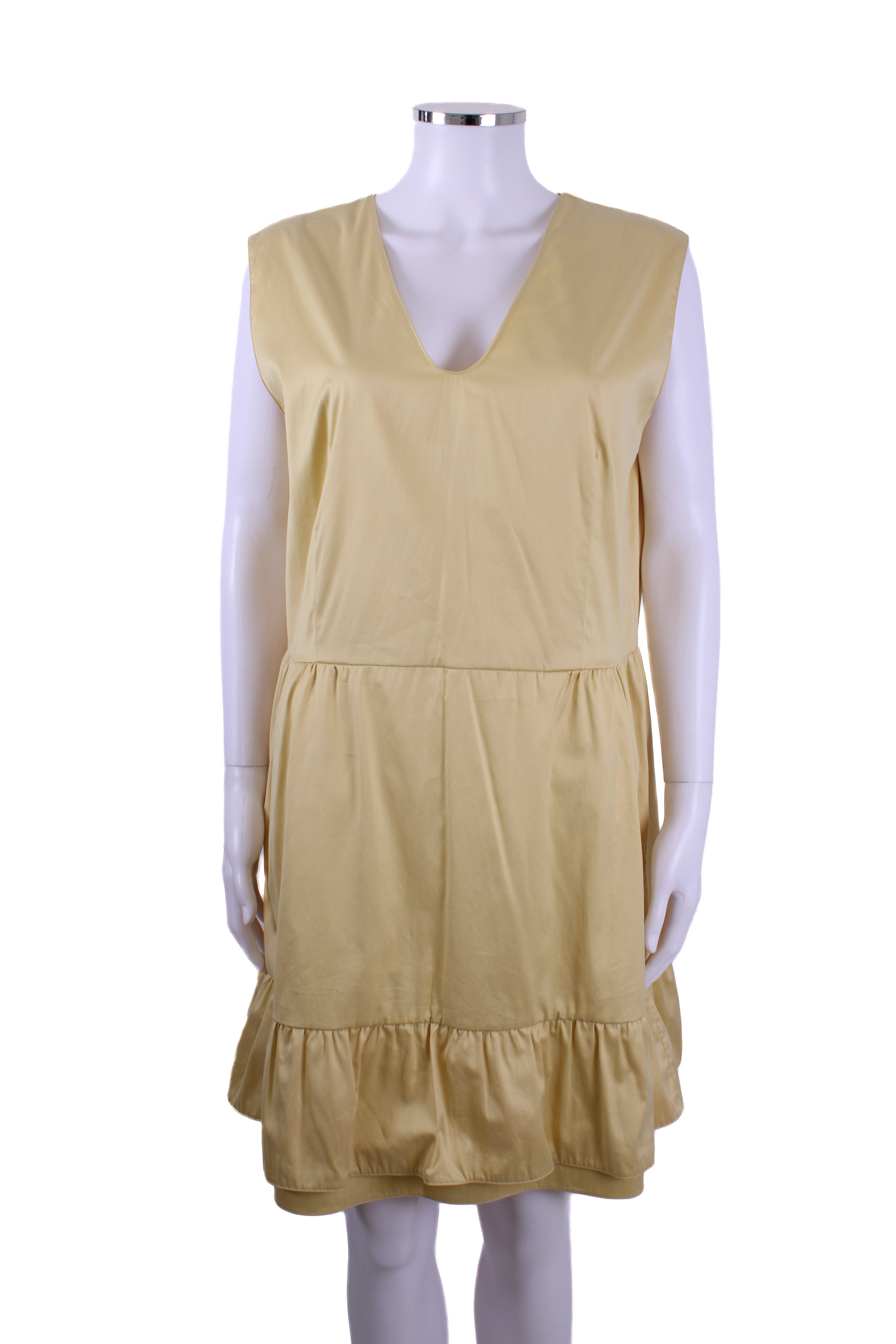 Marni S/S Ruffle Hem Dress Yellow 12