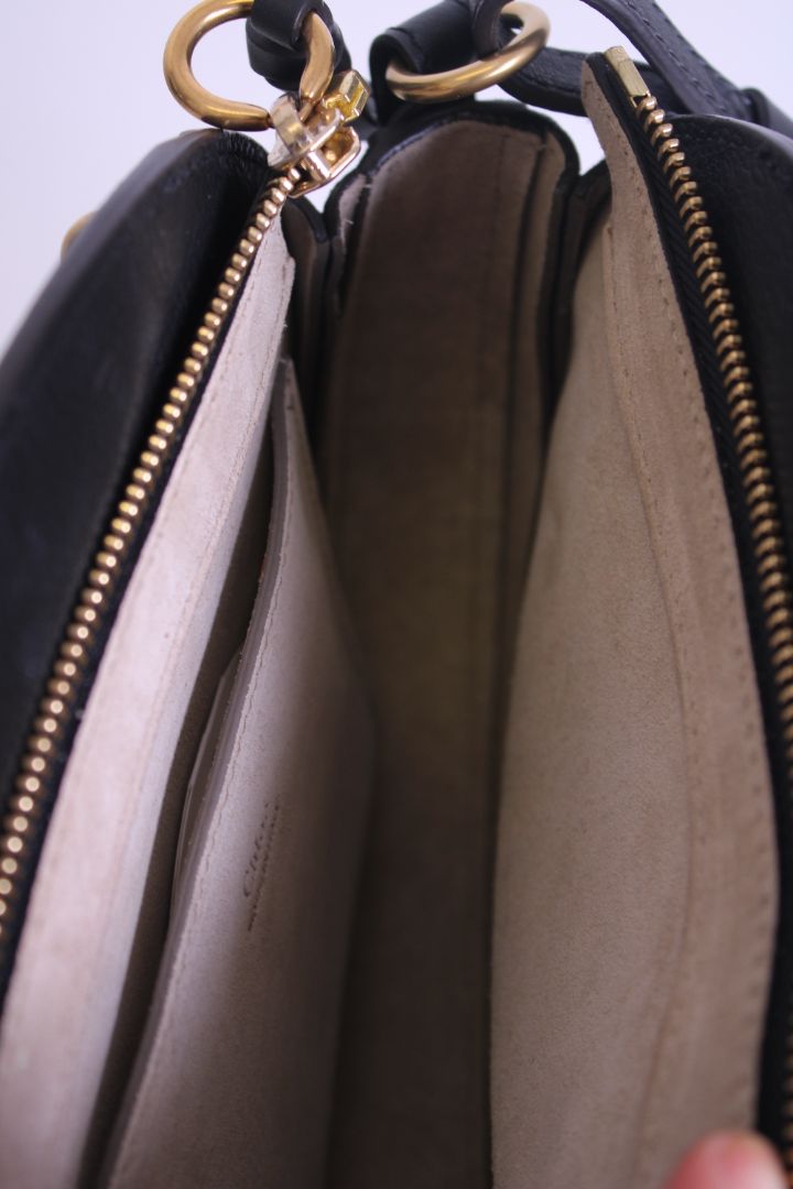 Chloe Pixie Suede Crossbody Bag Navy