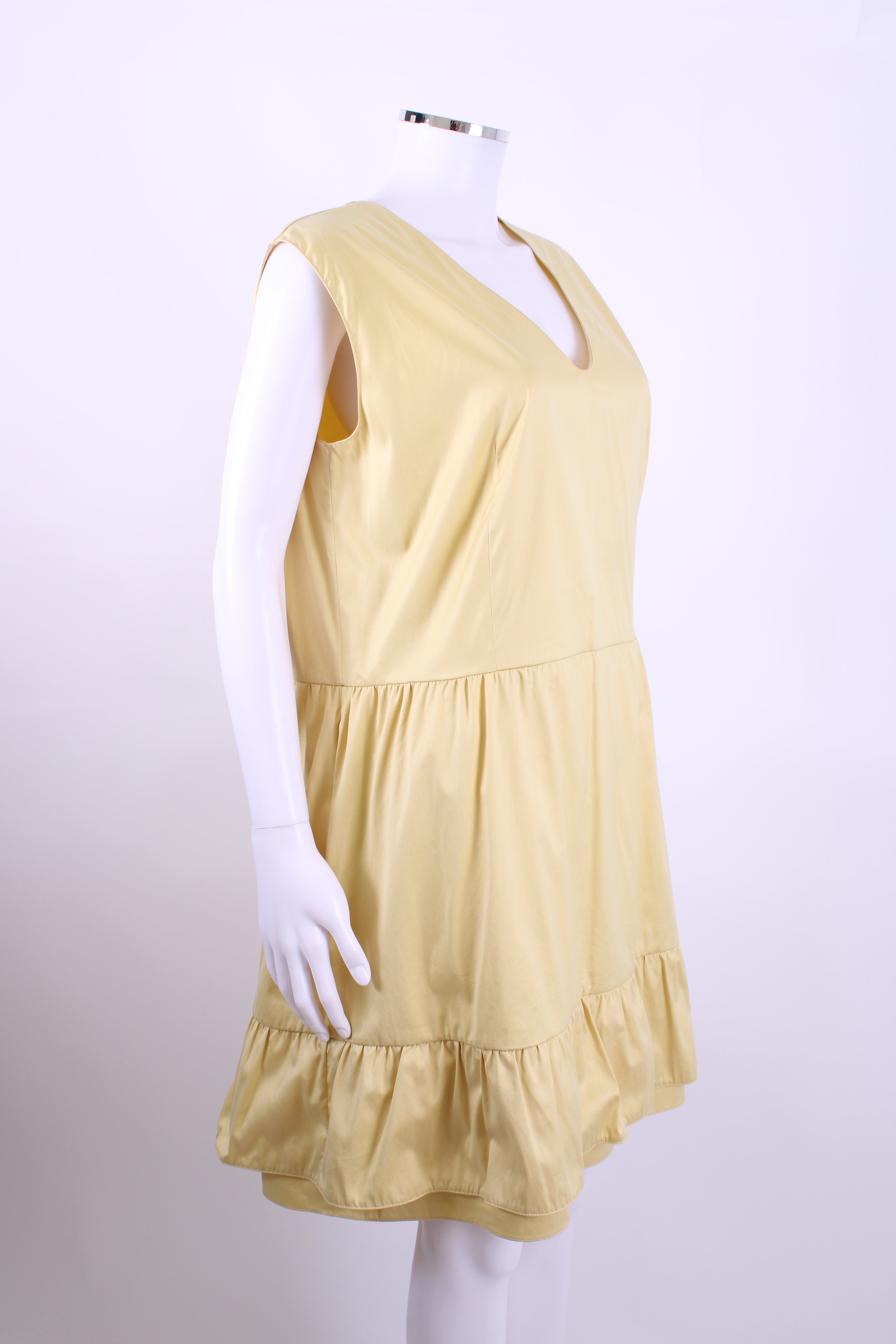 Marni S/S Ruffle Hem Dress Yellow 12