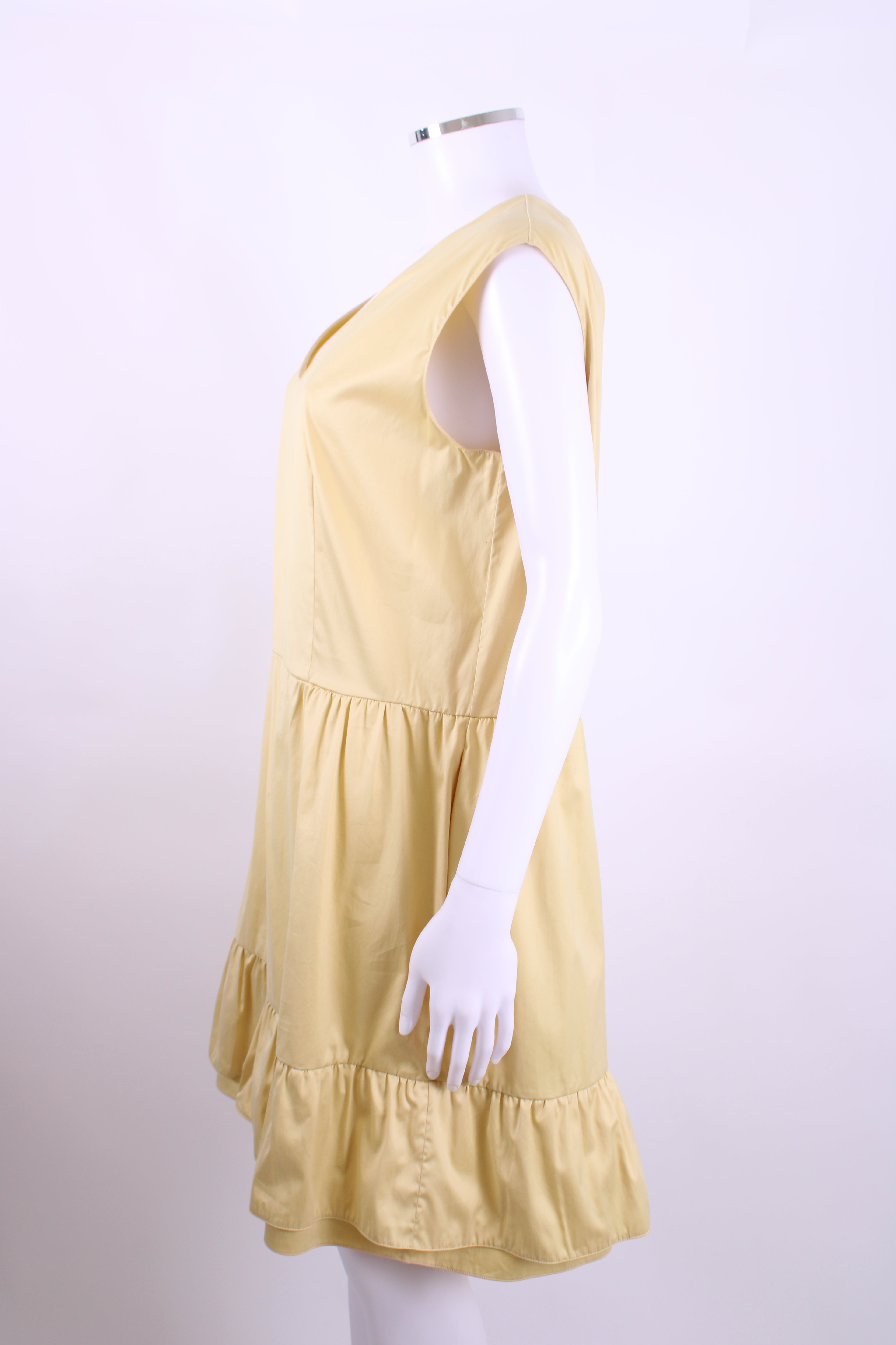 Marni S/S Ruffle Hem Dress Yellow 12