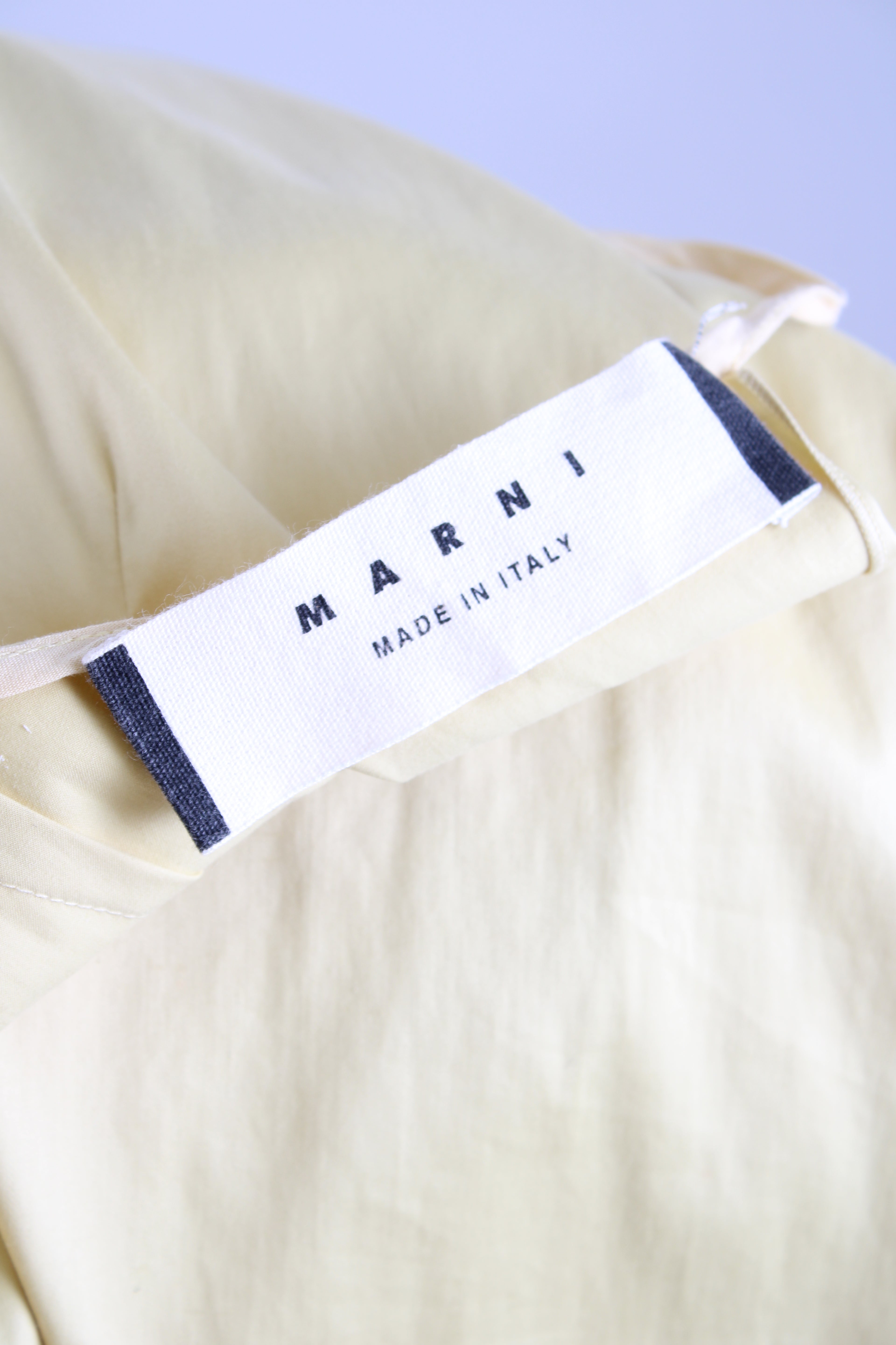 Marni S/S Ruffle Hem Dress Yellow 12
