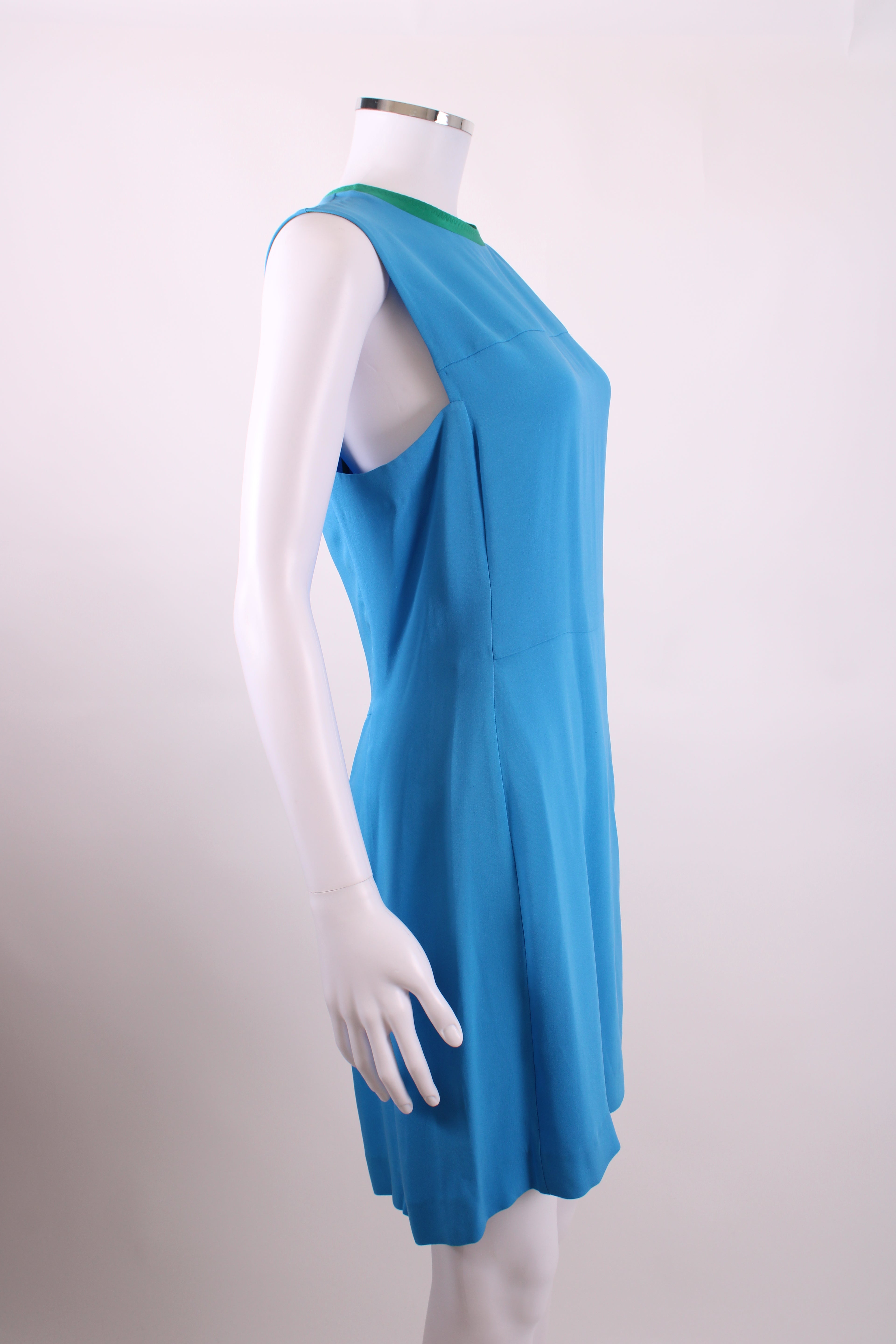 Joseph S/S Shift Dress Blue/ Green 12