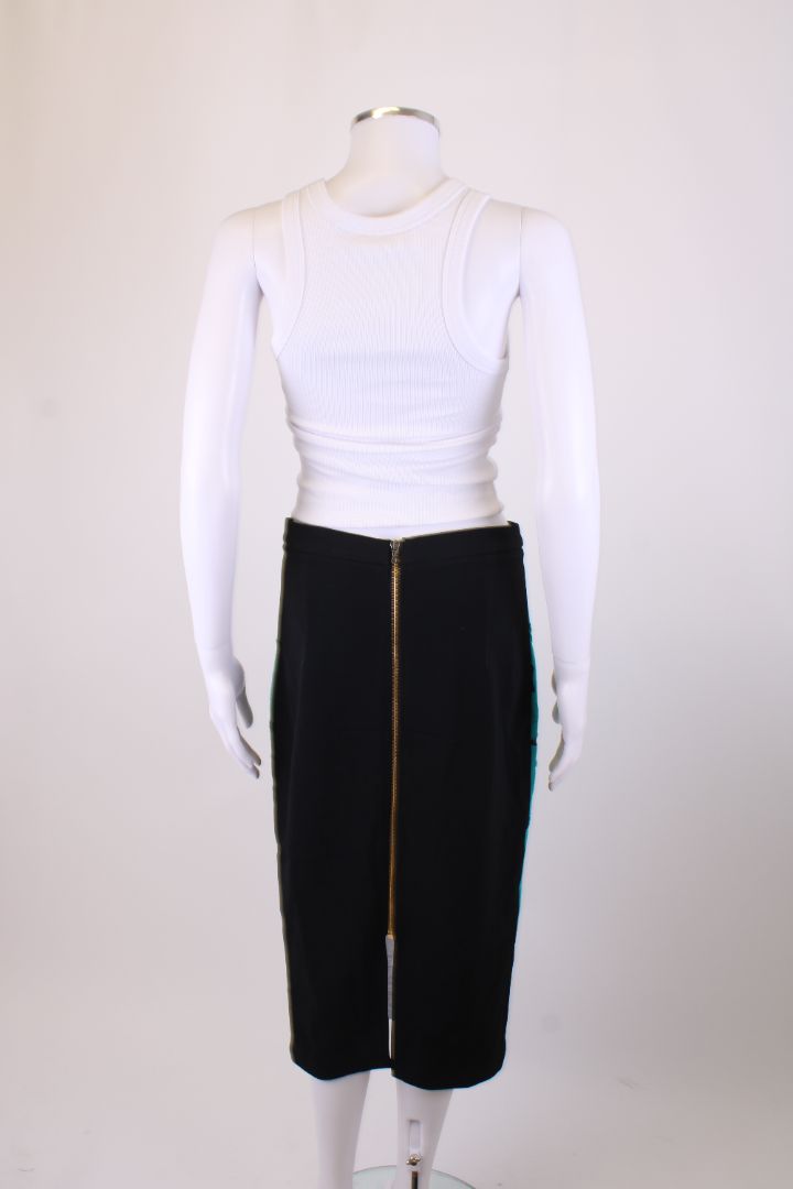 Roland Mouret Applique skirt blue and black M