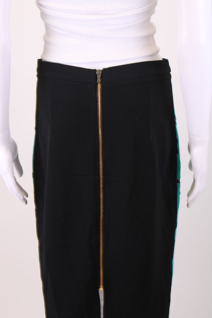 Roland Mouret Applique skirt blue and black M
