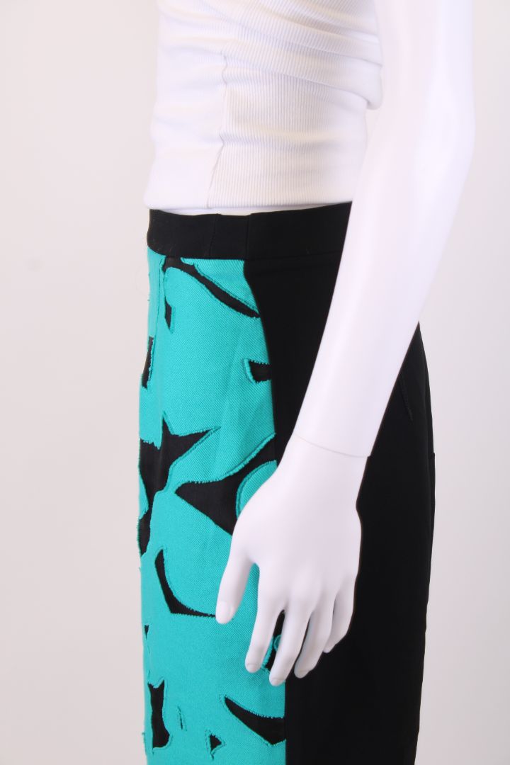 Roland Mouret Applique skirt blue and black M