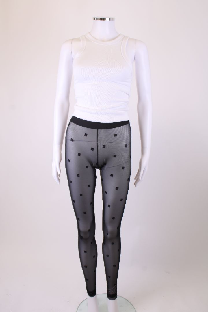 Givenchy Sheer Leggings Black M