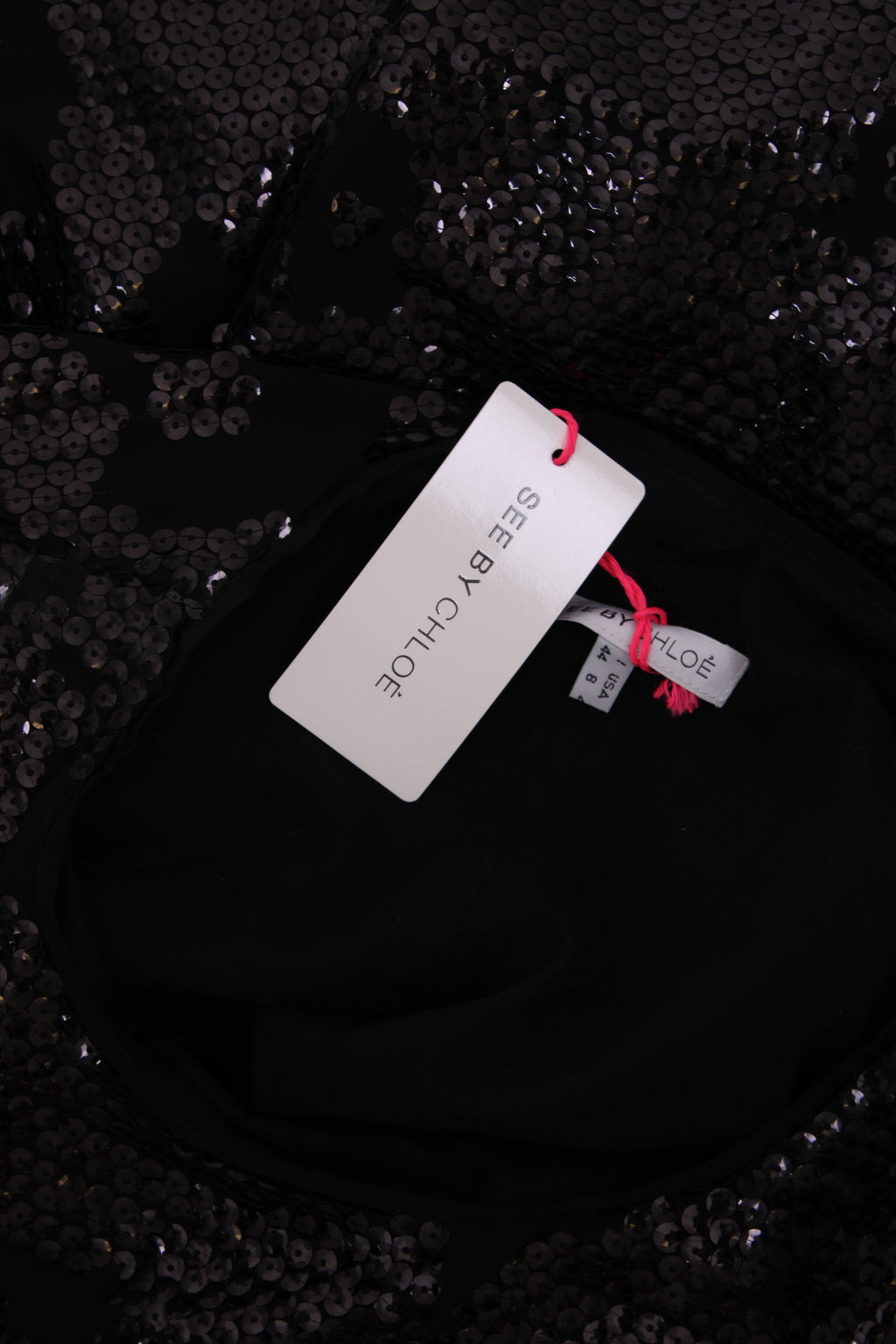 See By Chloe S/S Sequin Dress Black 12
