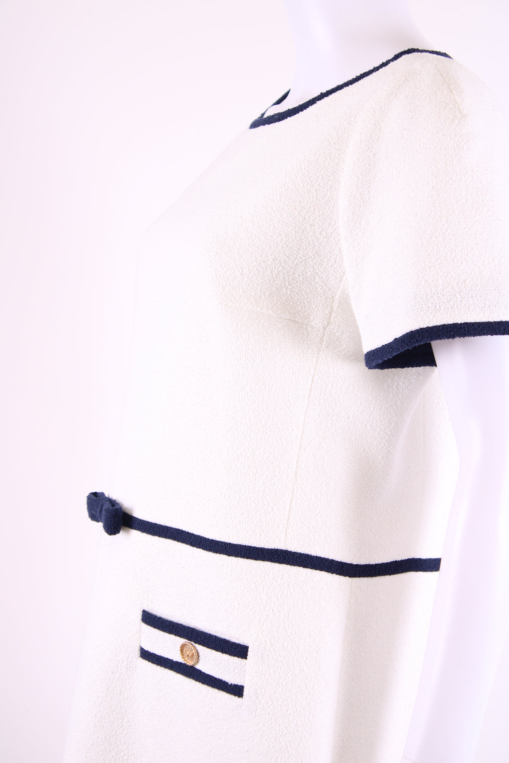 Weill Dress Navy & White L