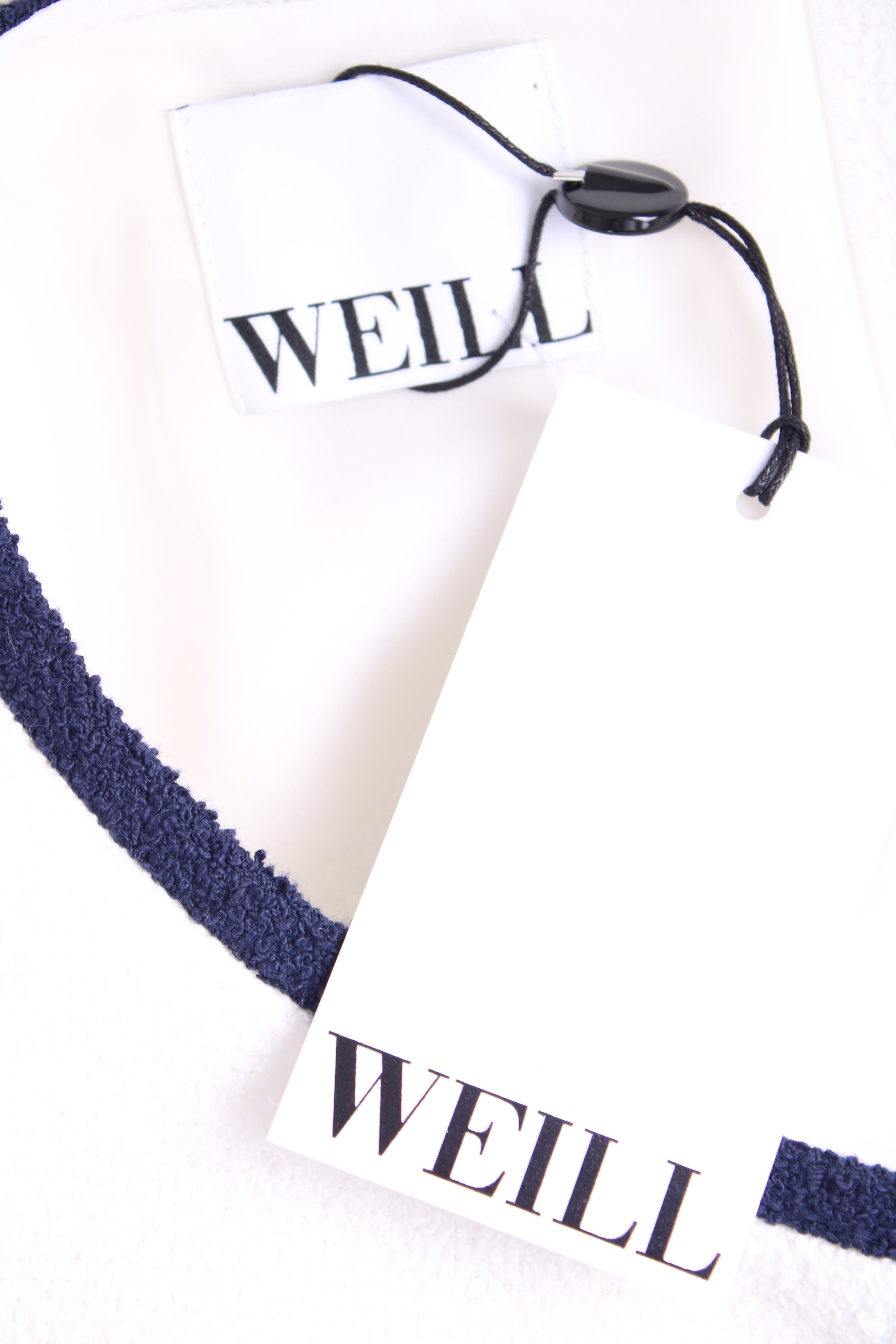 Weill Dress Navy & White L
