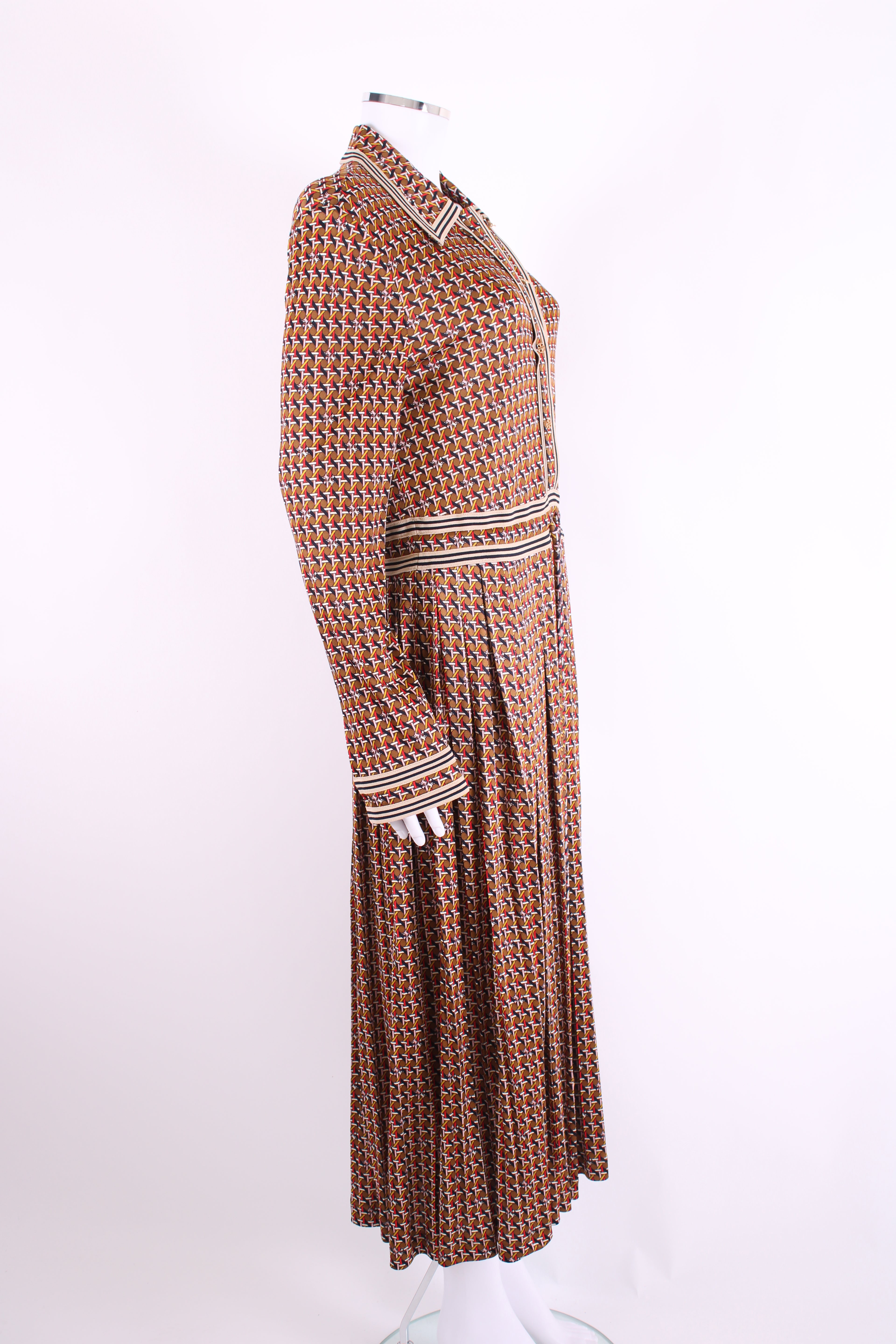 Tory Burch Dress Brown/Red 10