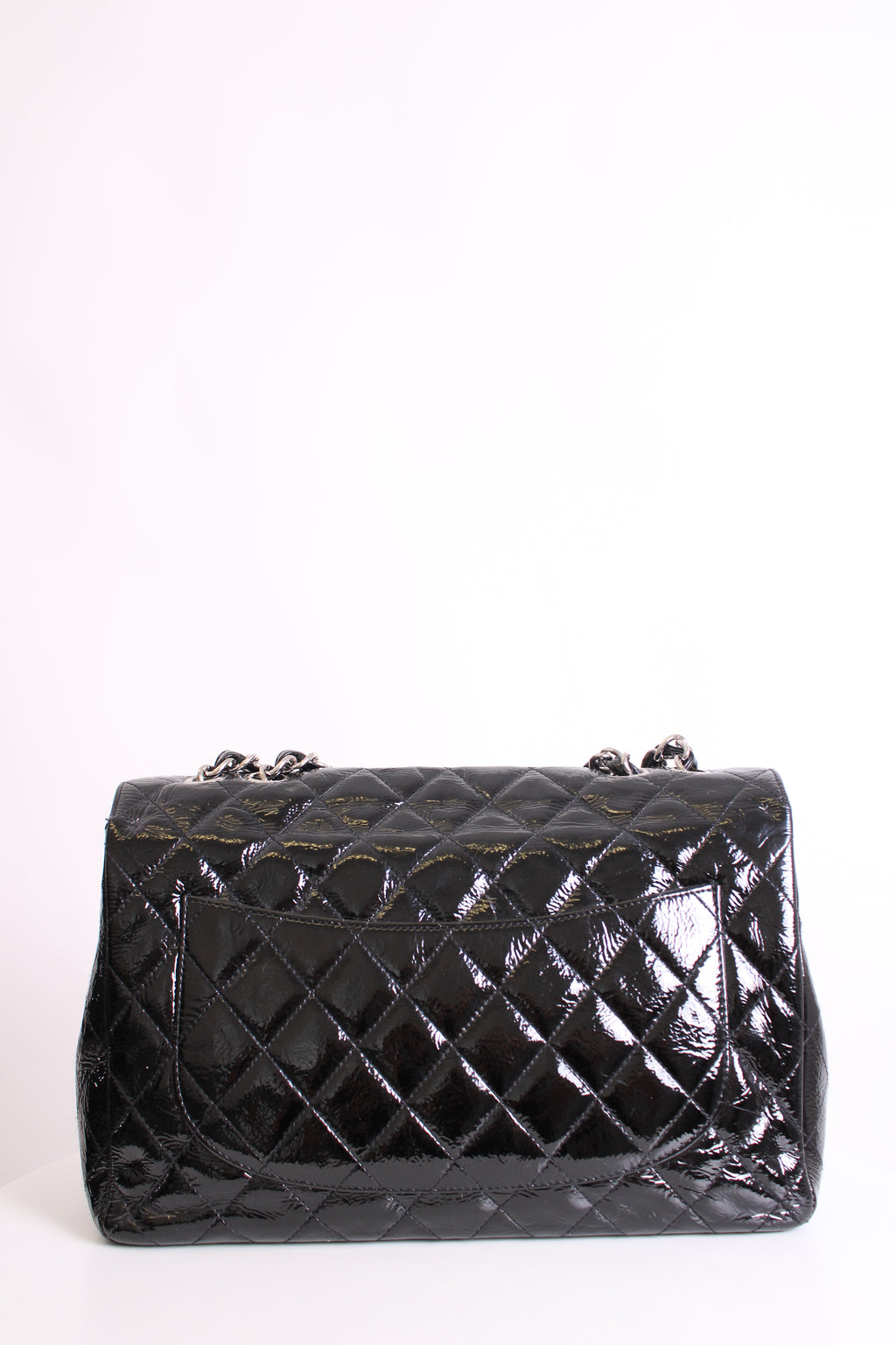 Chanel Patent Medium Classic Flap Bag Black
