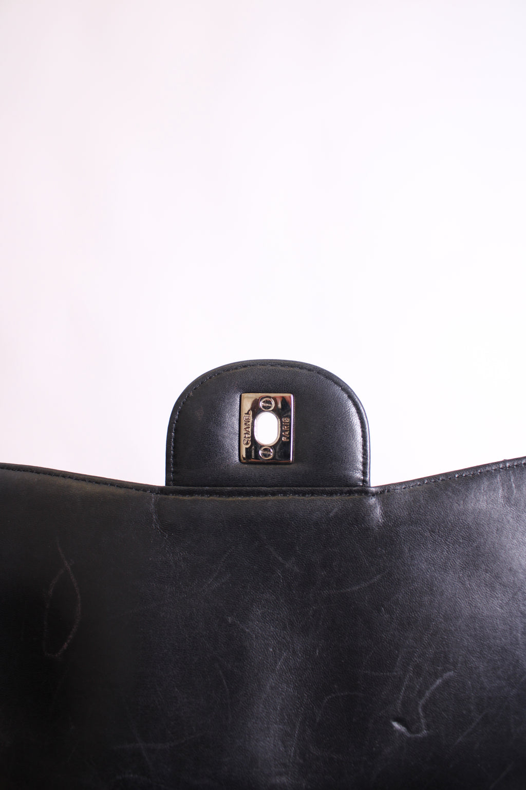 Chanel Patent Medium Classic Flap Bag Black