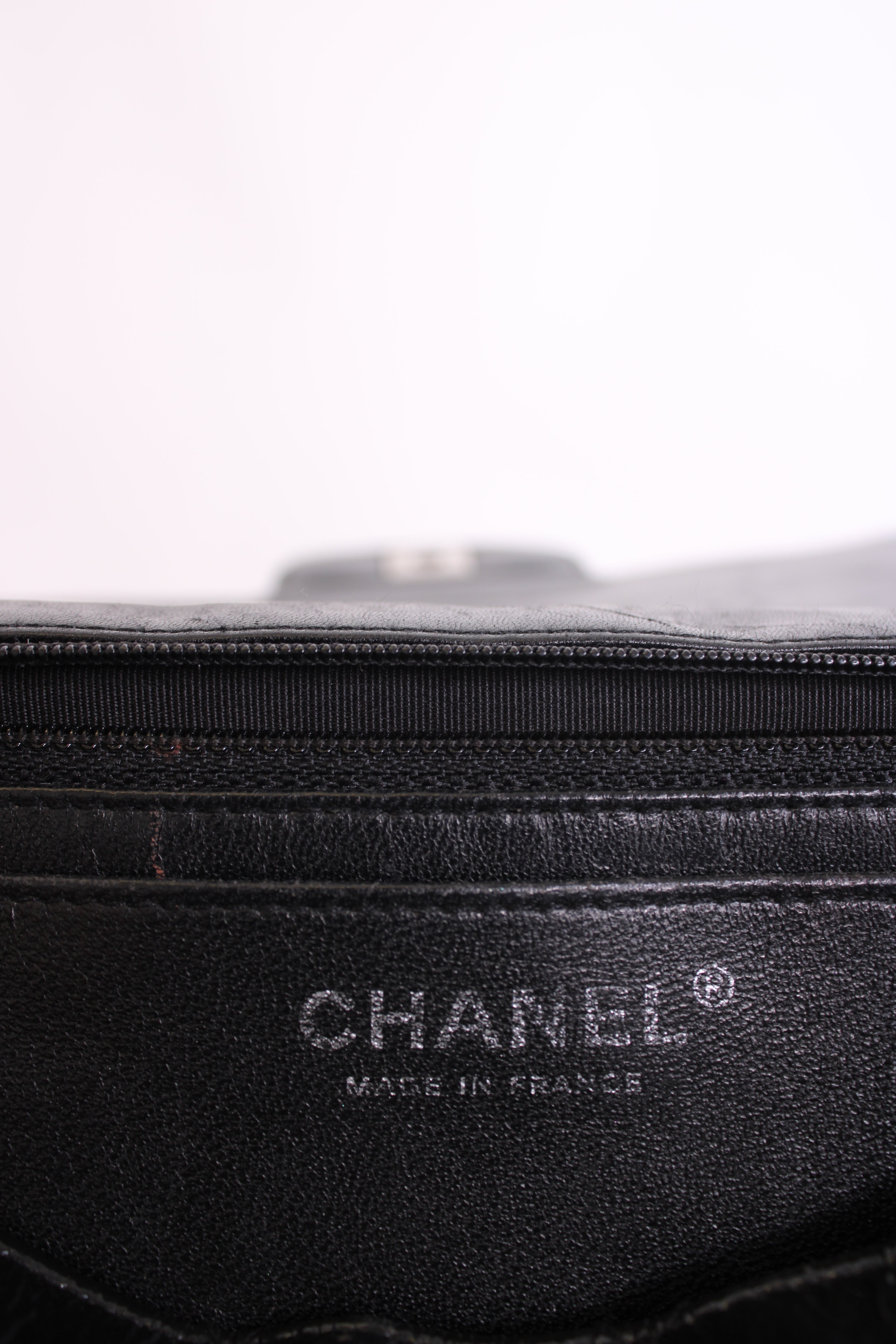 Chanel Patent Medium Classic Flap Bag Black