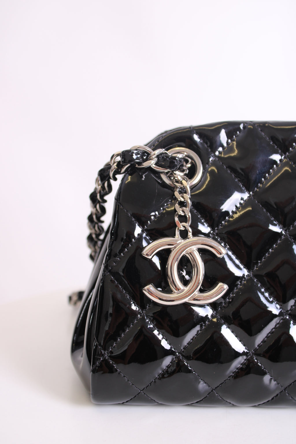 Chanel Madamoiselle Mini Black Patent