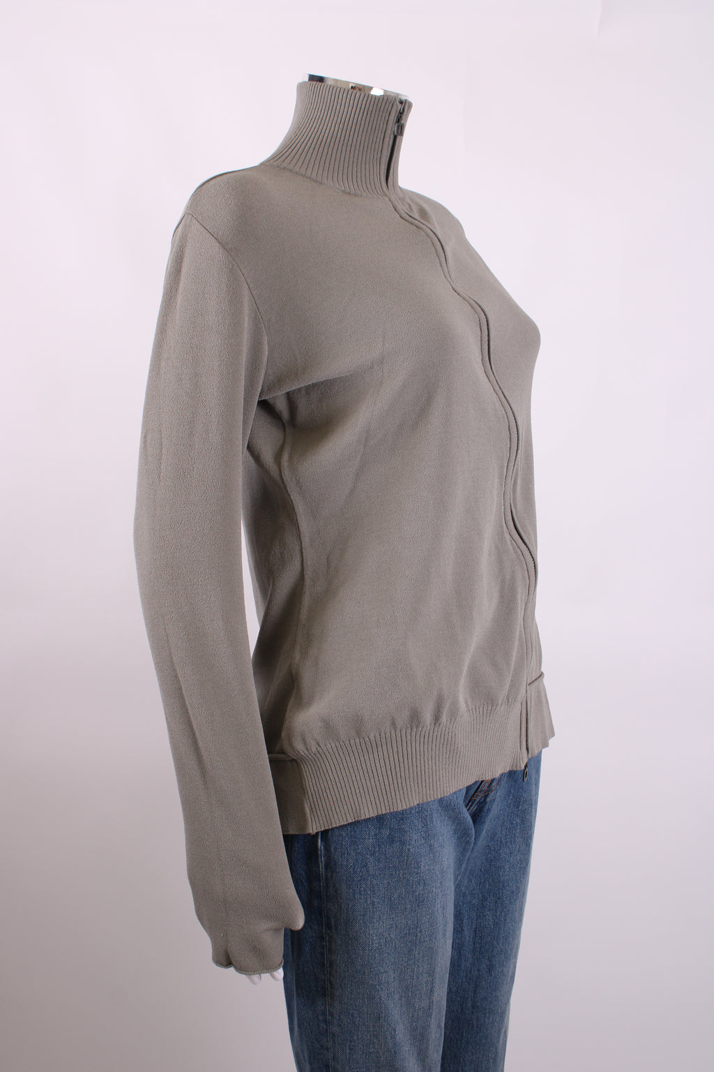 Sarah Pacini Zip Top Taupe One Size