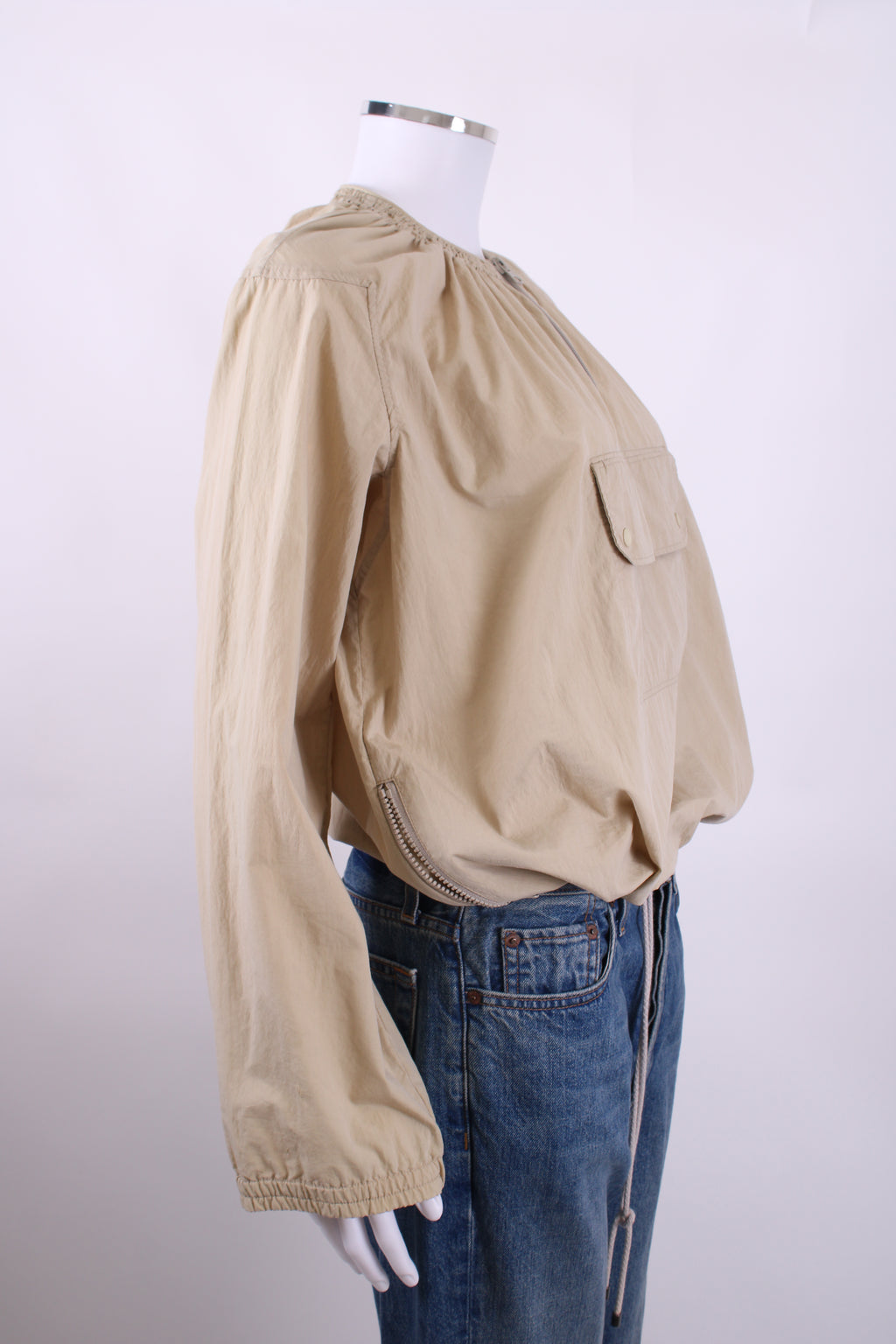 See By Chloe Lightweight Bomber Jacket Beige 10