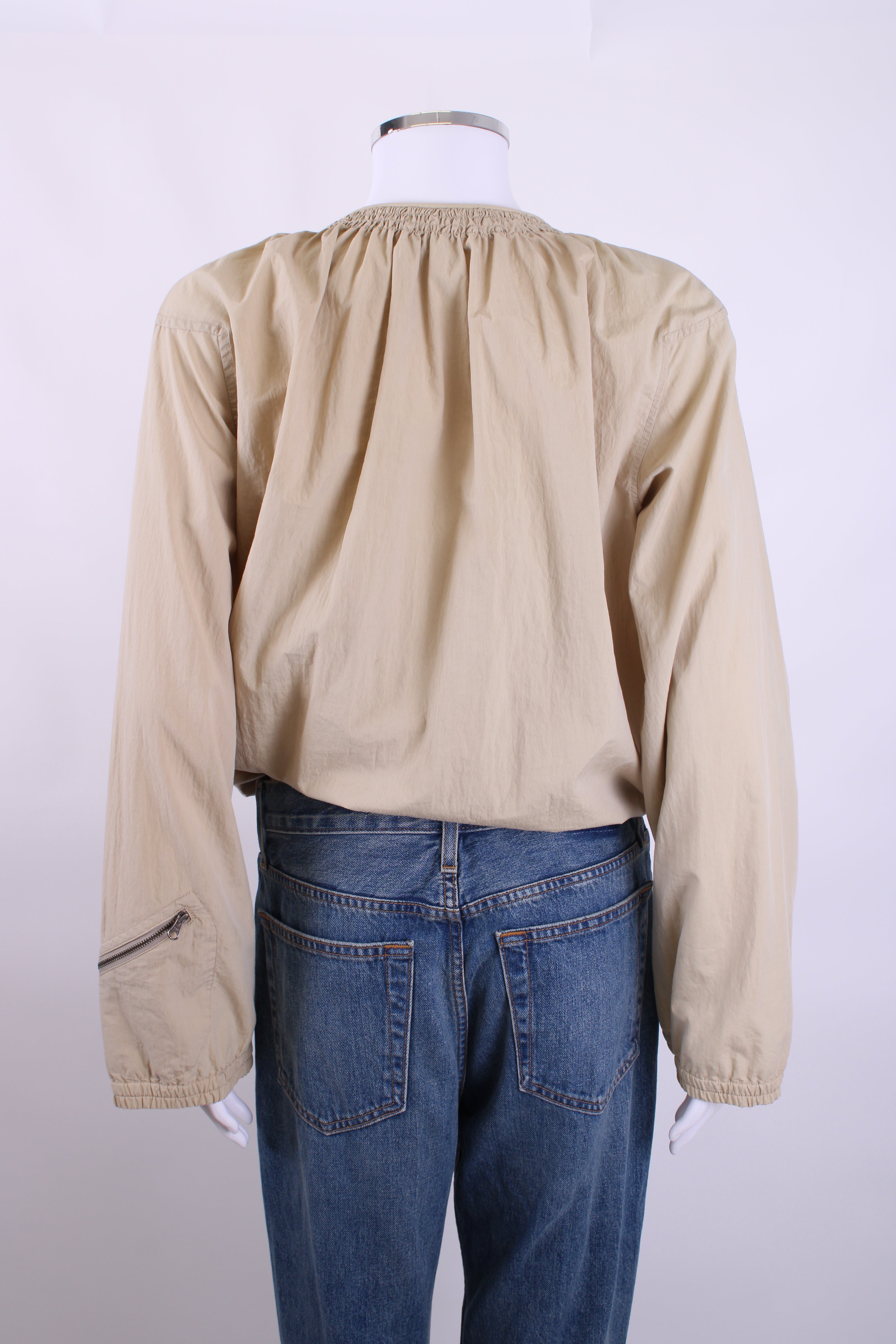 See By Chloe Lightweight Bomber Jacket Beige 10