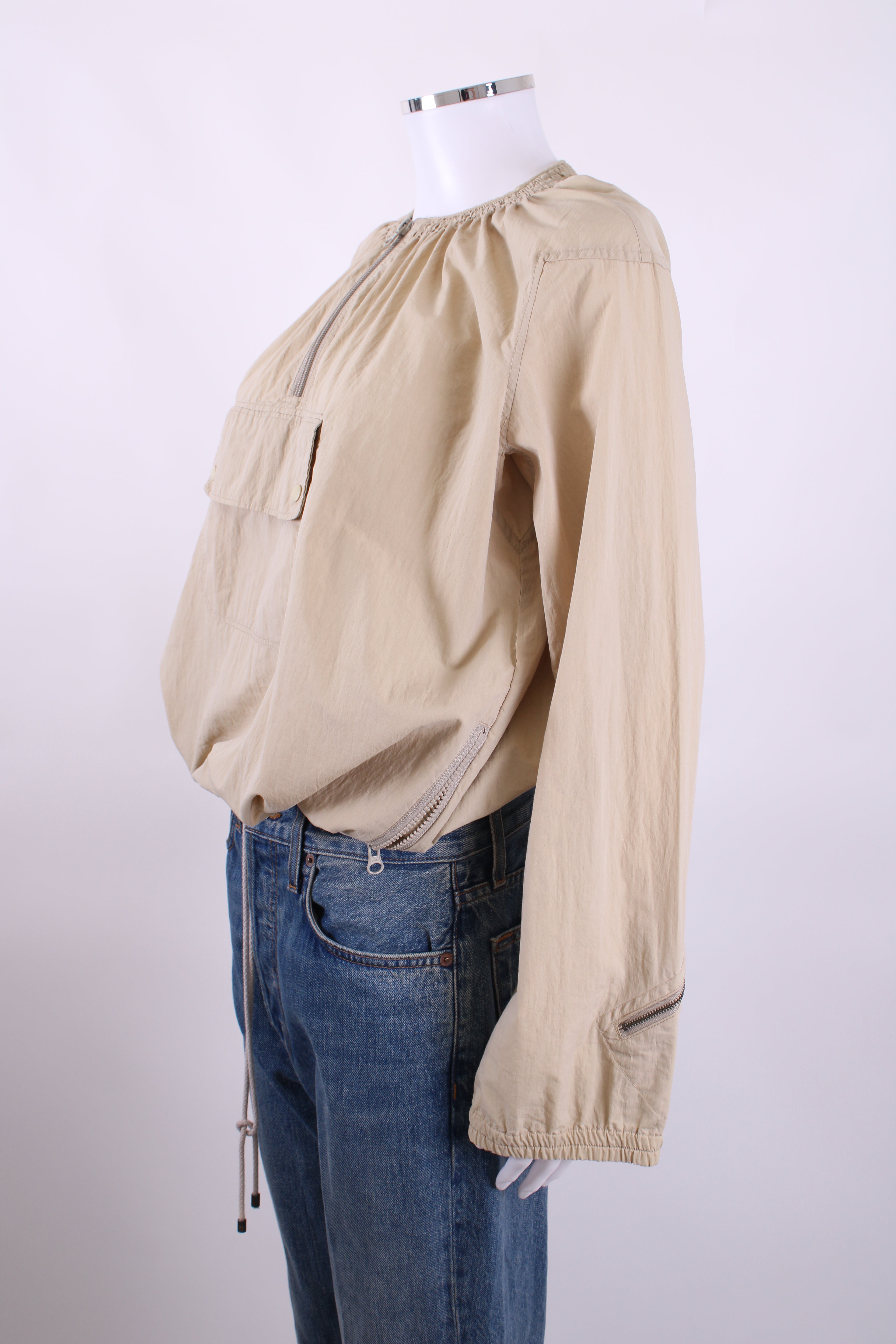 See By Chloe Lightweight Bomber Jacket Beige 10