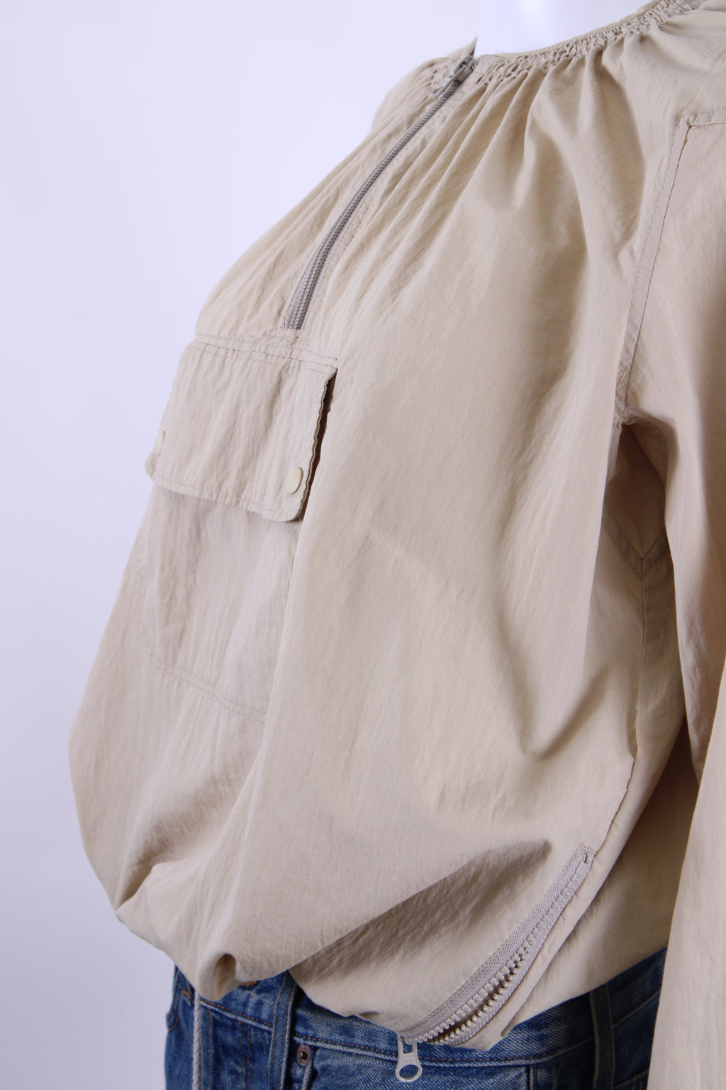 See By Chloe Lightweight Bomber Jacket Beige 10