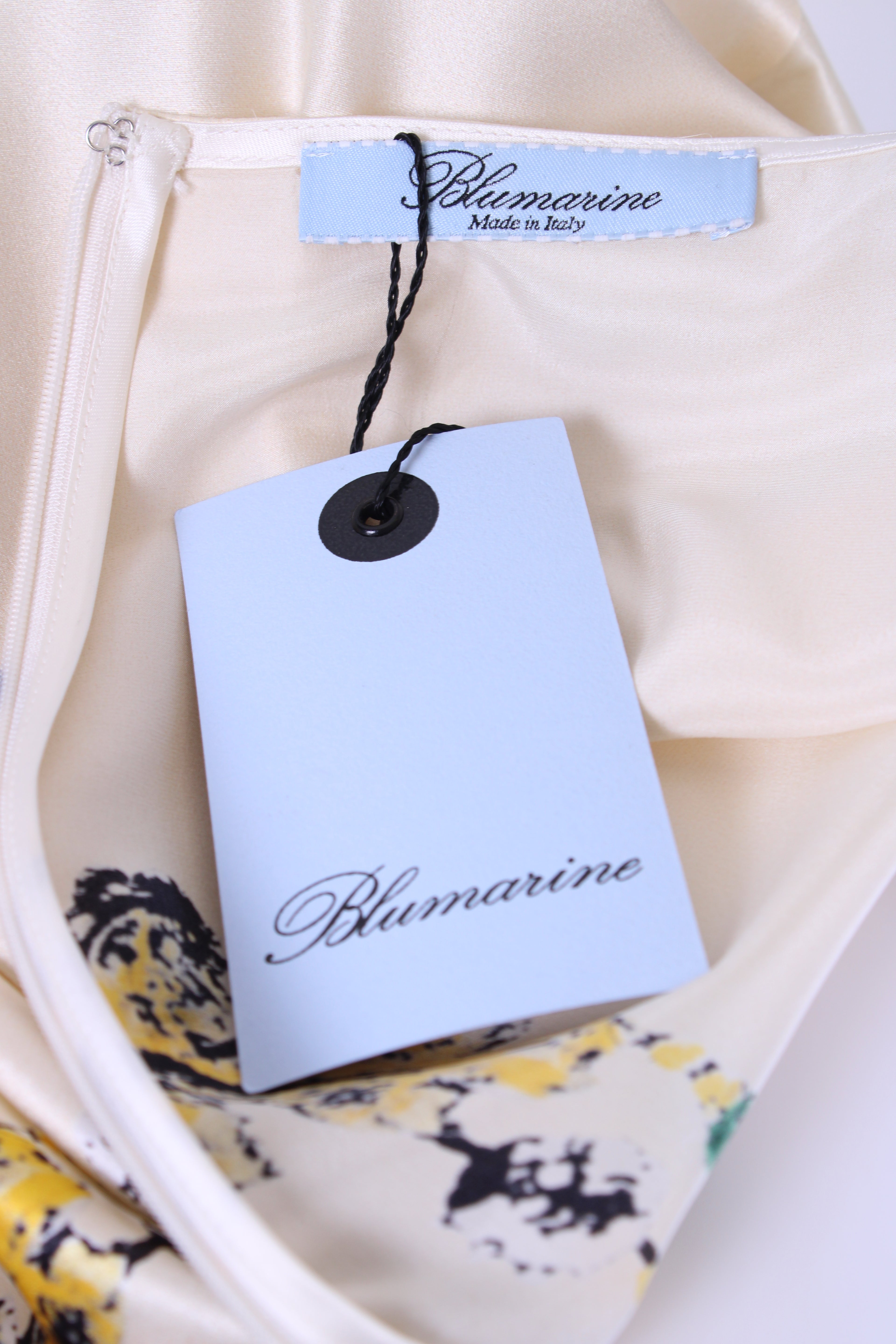 Blumarine L/S Jewell Print Blouse Cream/ Yellow 14