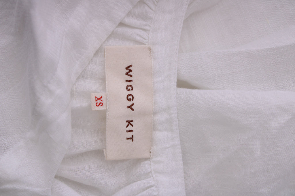 Wiggy Kit S/S Linen Dress White XS