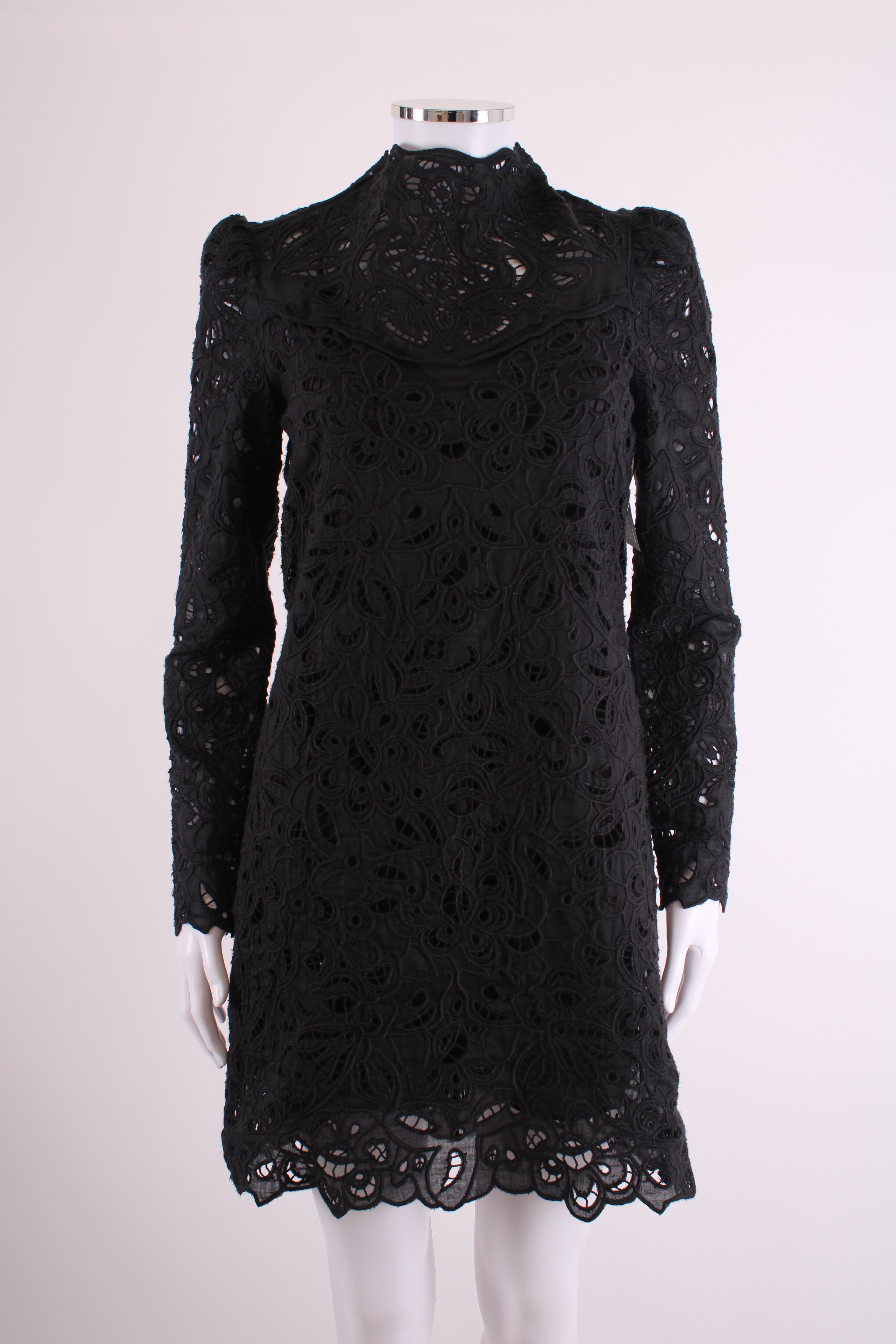 Isabel Marant L/S Lace Dress Black 8