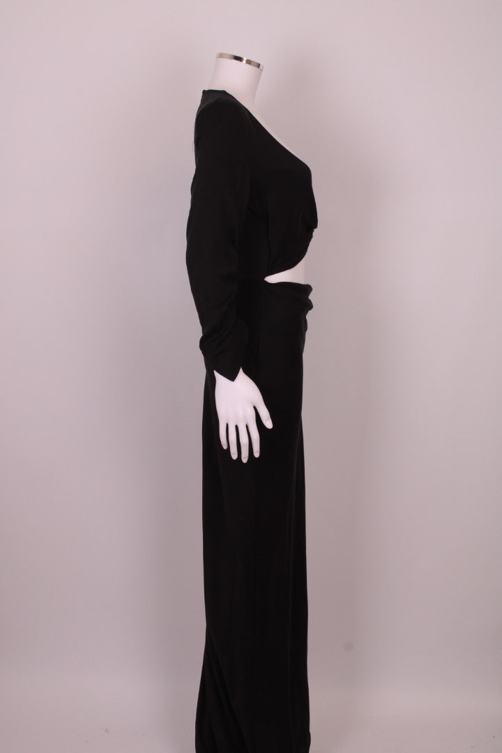 Rat & Boa L/S Maxi Dress Black XS