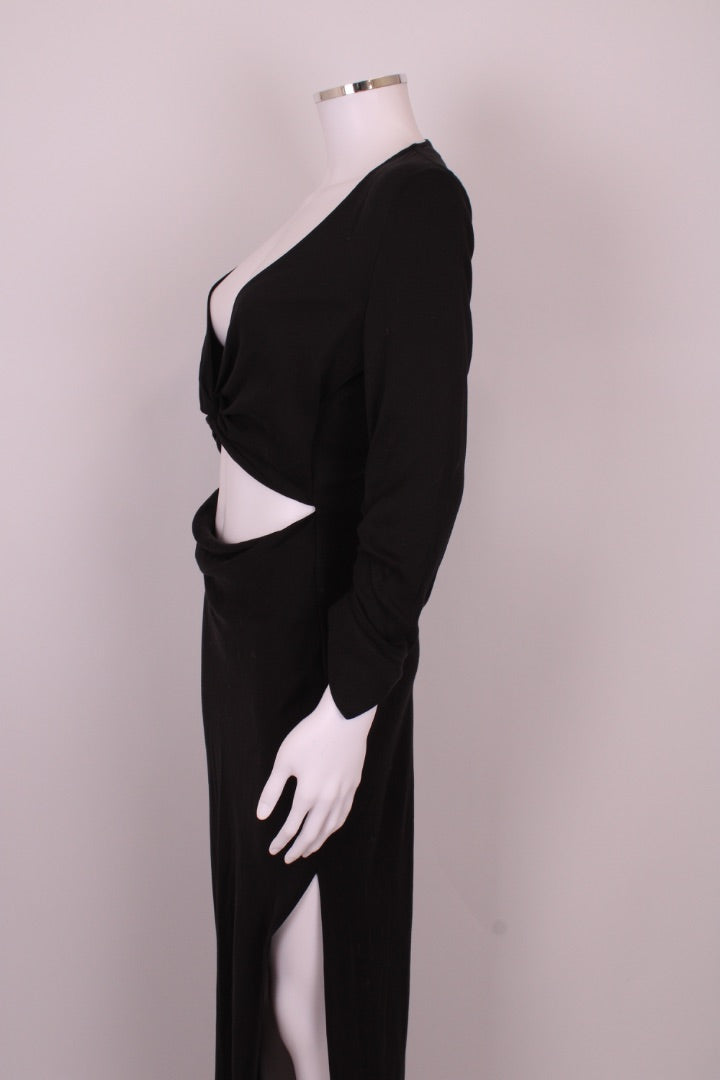 Rat & Boa L/S Maxi Dress Black XS