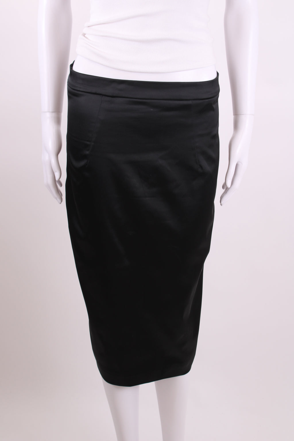 D&G Satin Pencil Skirt Black 12
