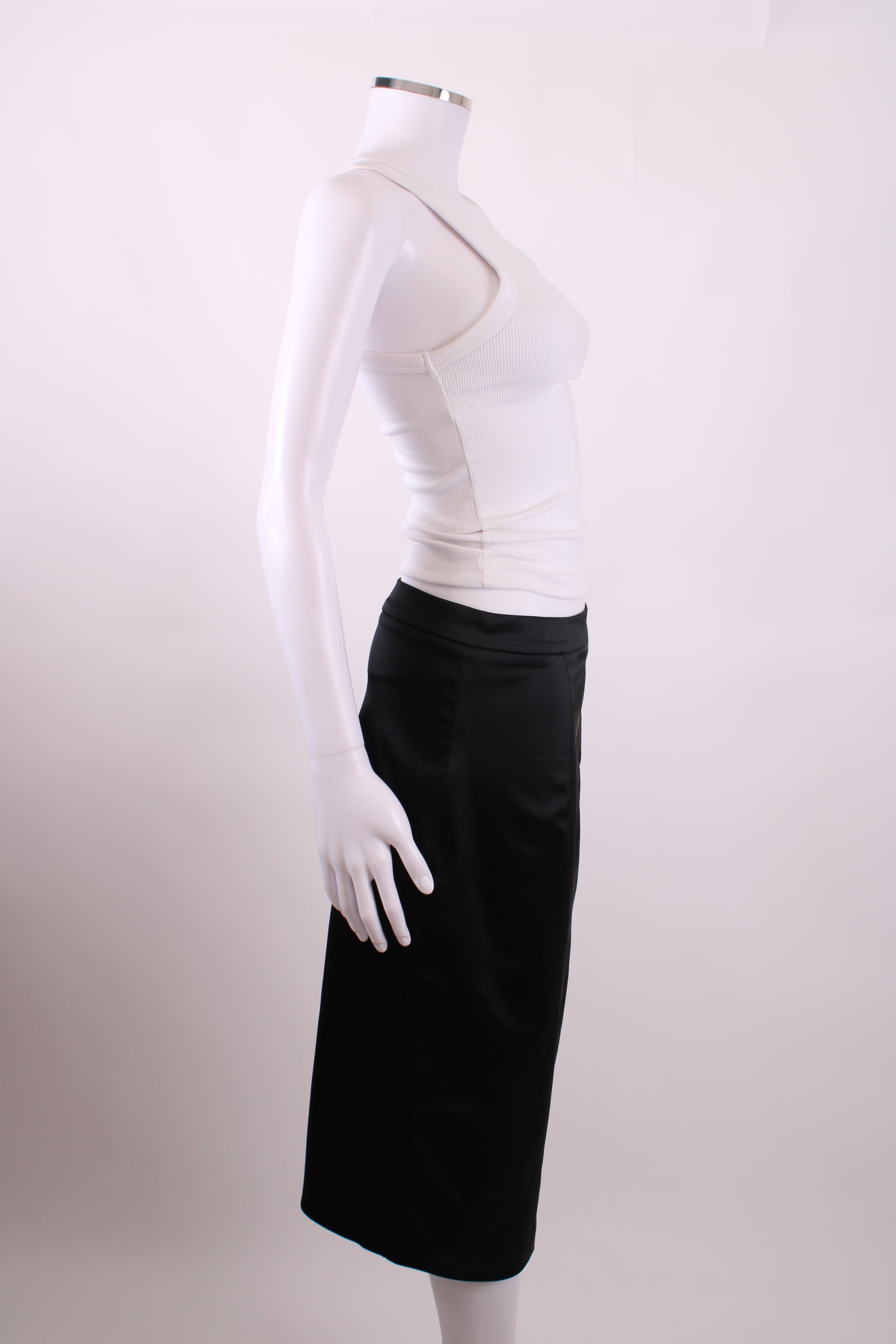 D&G Satin Pencil Skirt Black 12