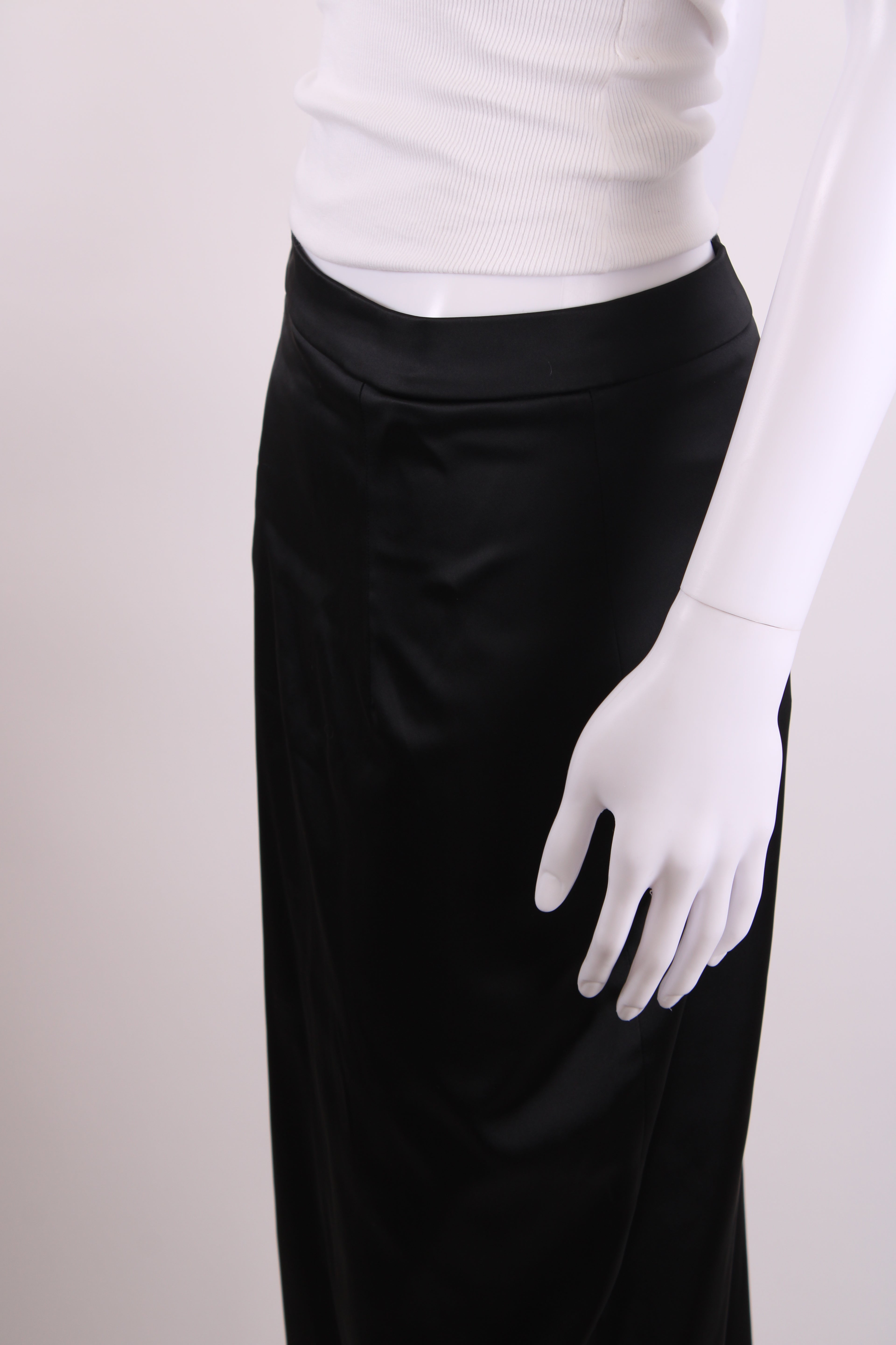D&G Satin Pencil Skirt Black 12