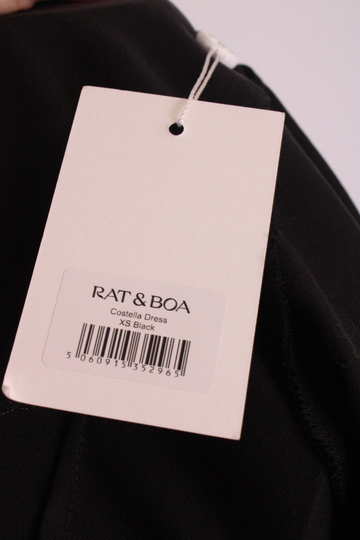 Rat & Boa L/S Maxi Dress Black XS