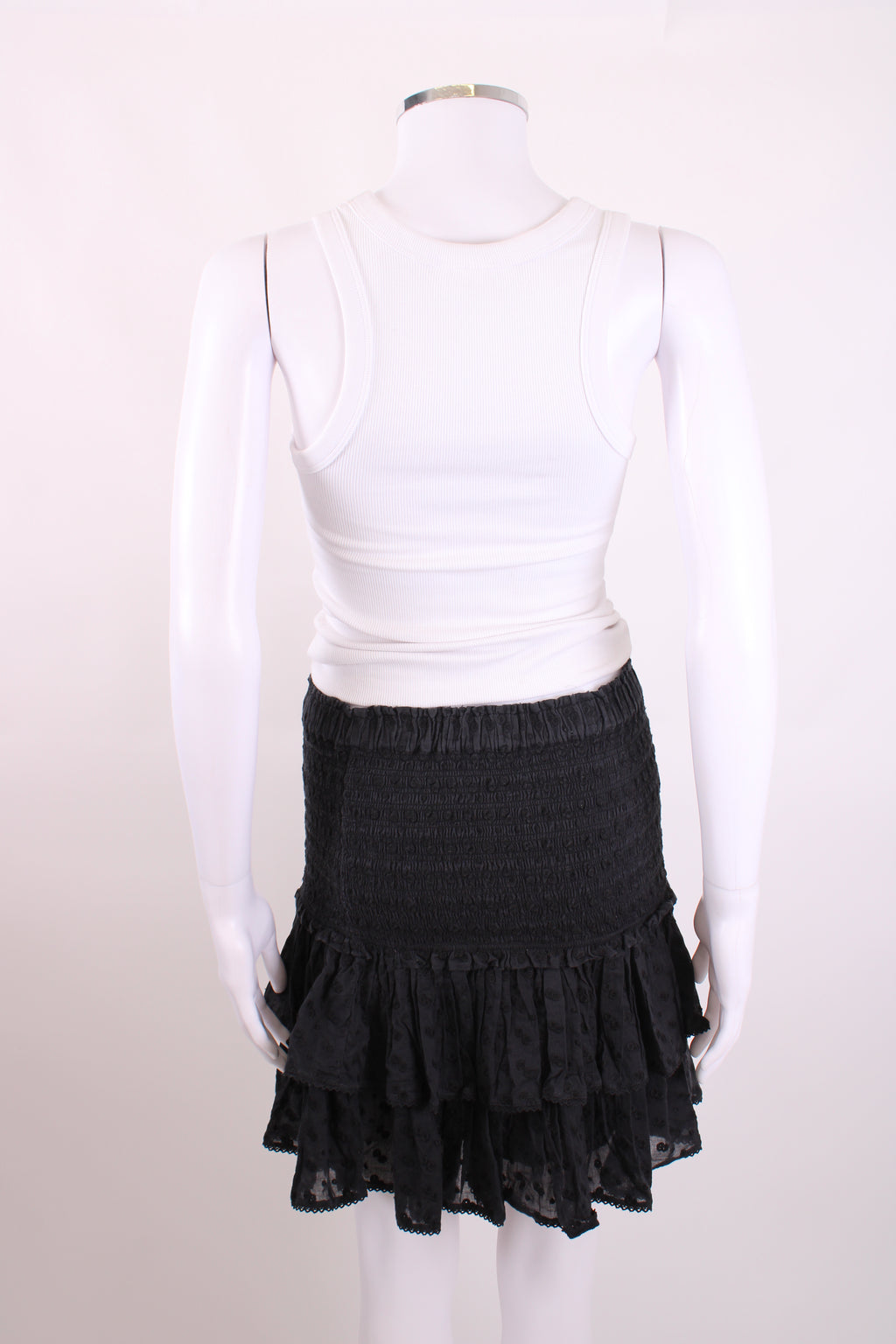 Isabel Marant Etoile Ruffle Mini Skirt Black 36