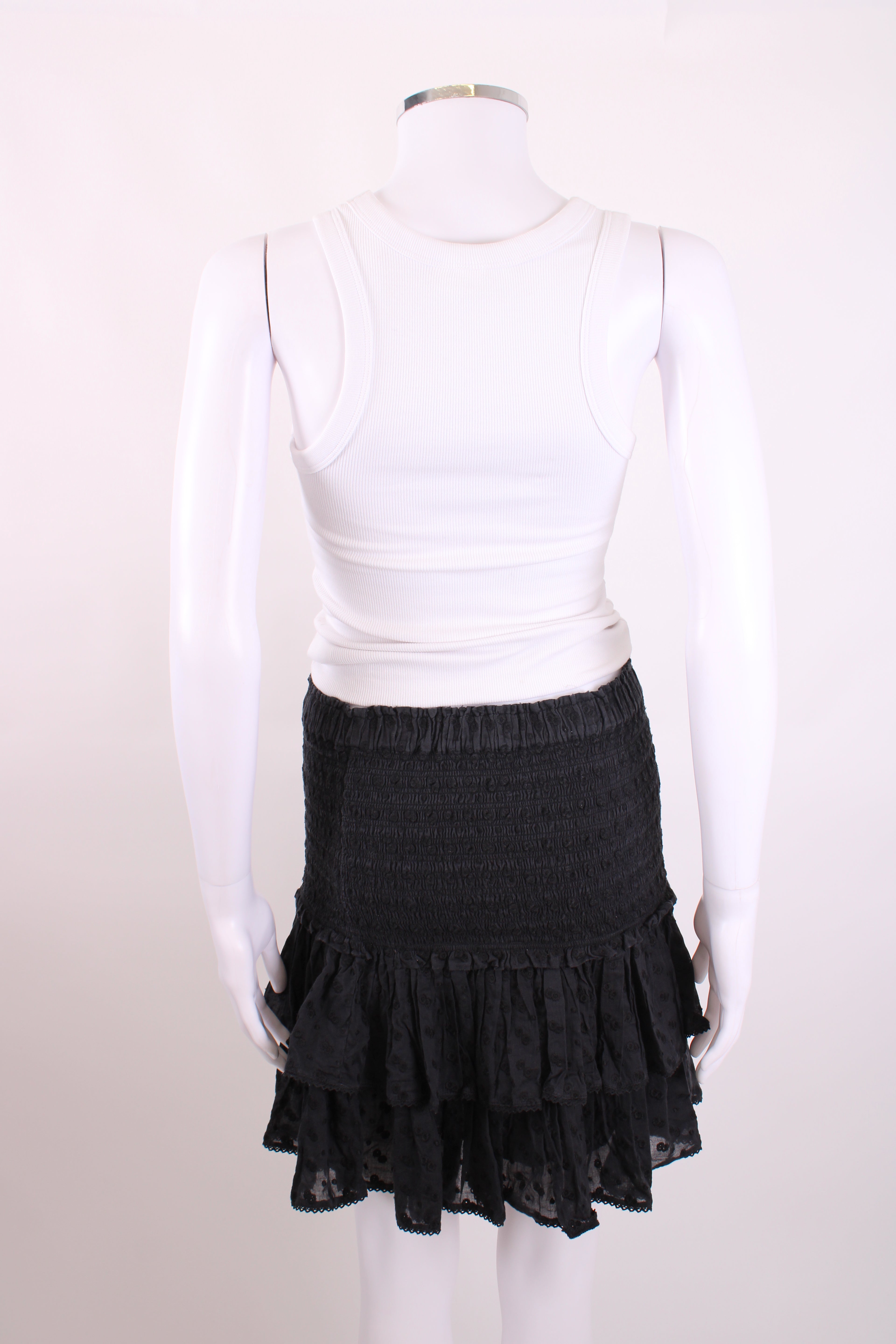 Isabel Marant Etoile Ruffle Mini Skirt Black 36