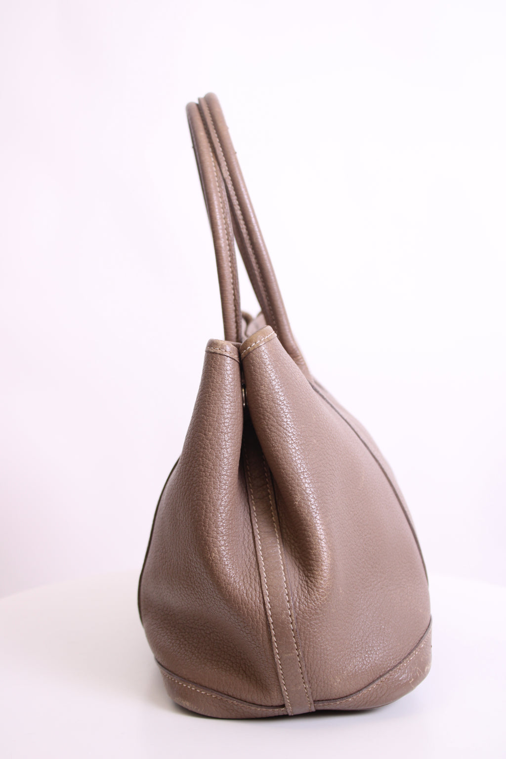 Taupe Hermes Garden Party 30 Etoupe Clemence Leather, 30