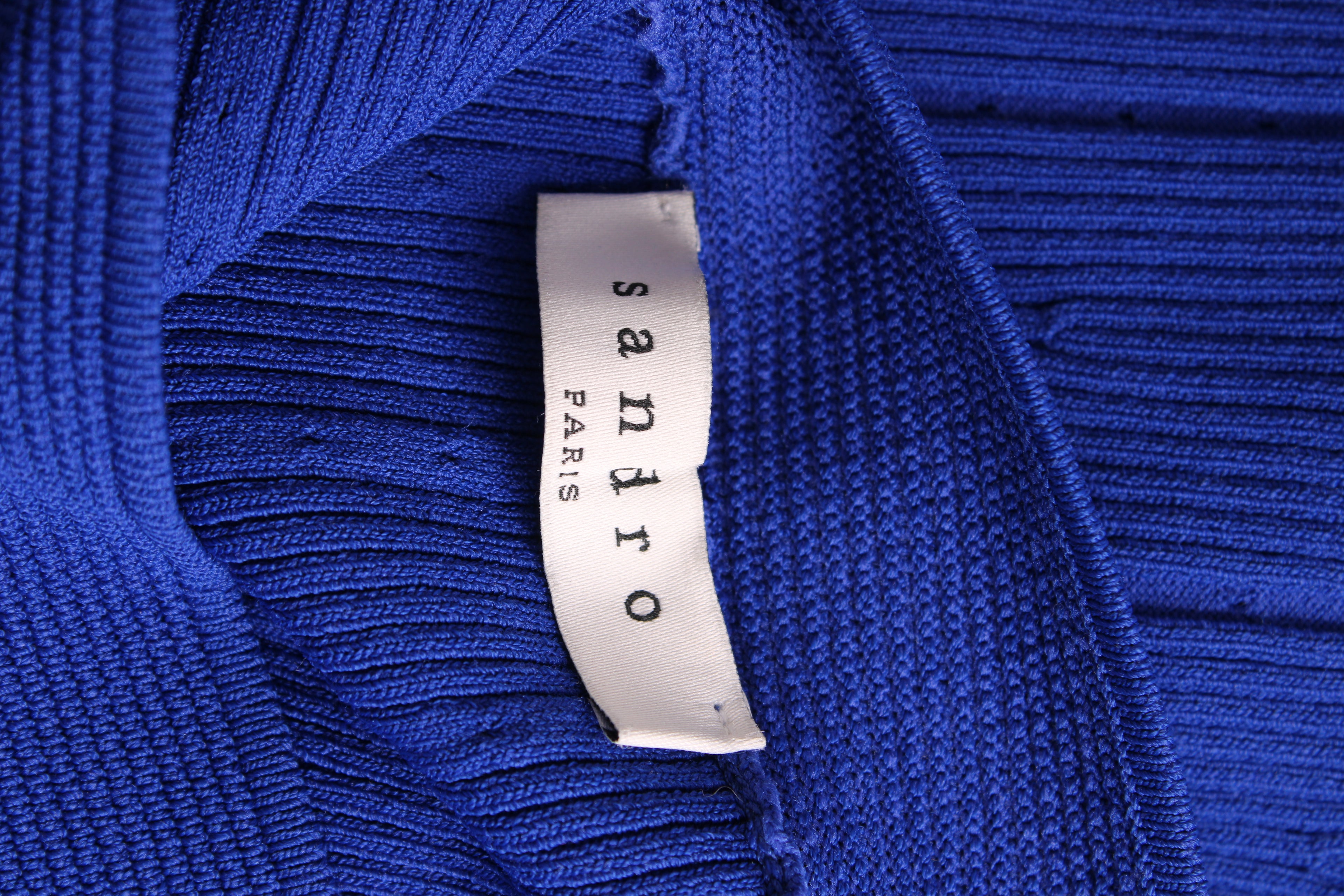 Sandro Knitted short skirt electric blue XS