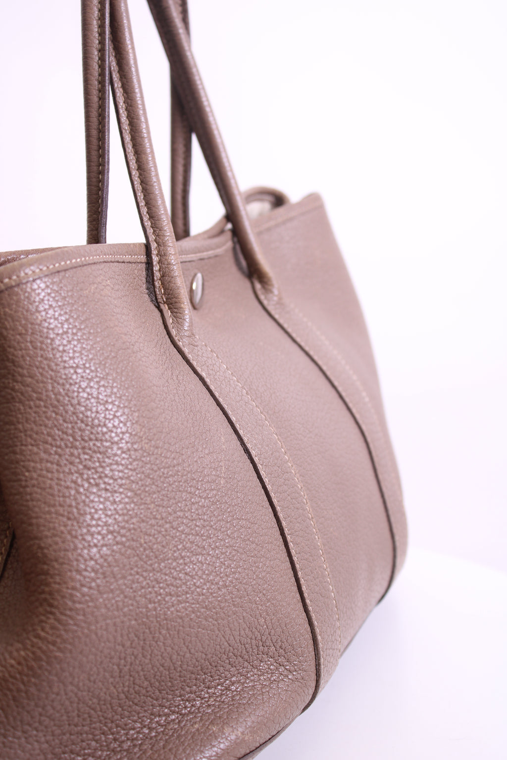 Taupe Hermes Garden Party 30 Etoupe Clemence Leather, 30