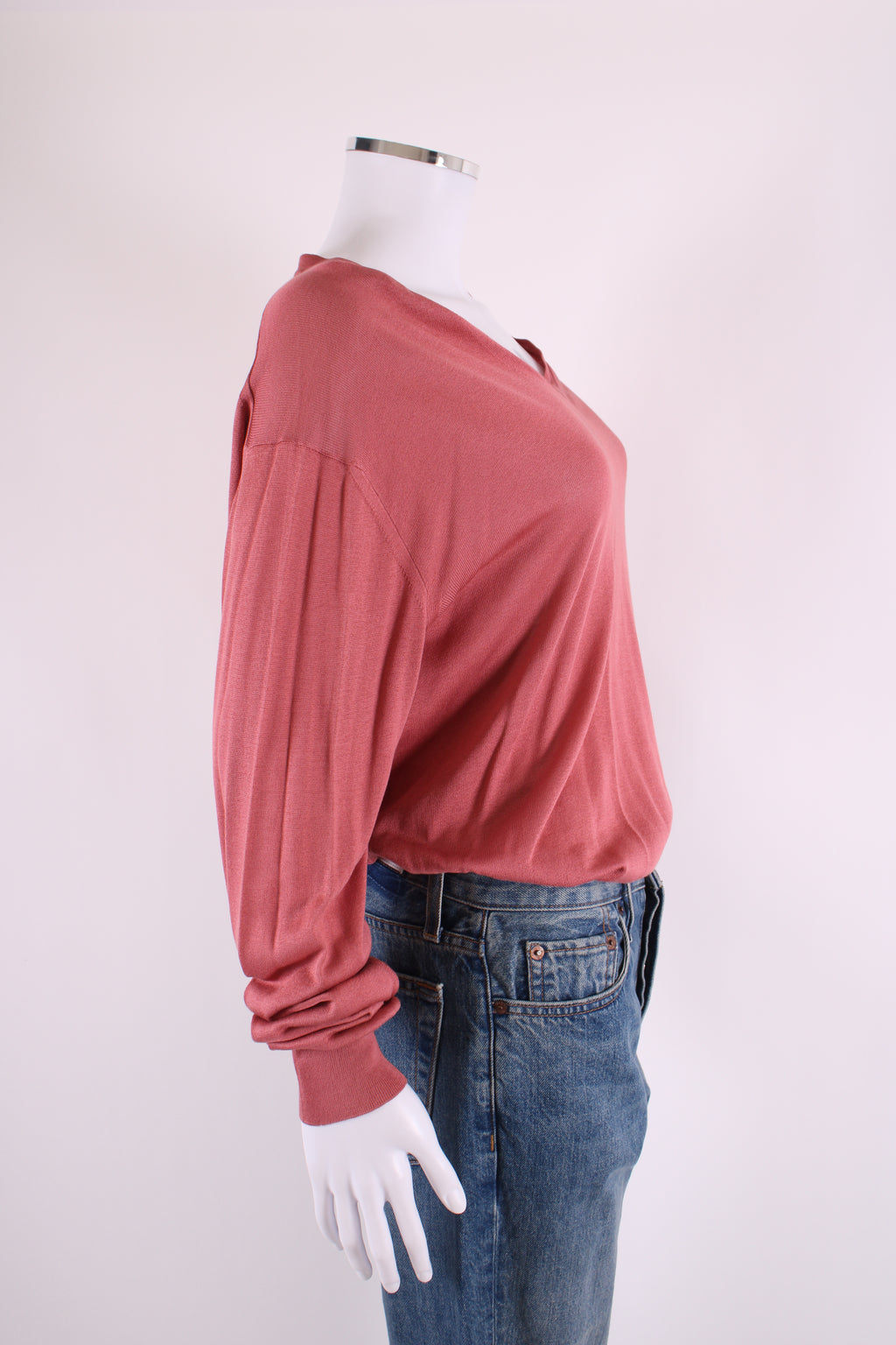 Gucci 100% Silk Jumper Coral L