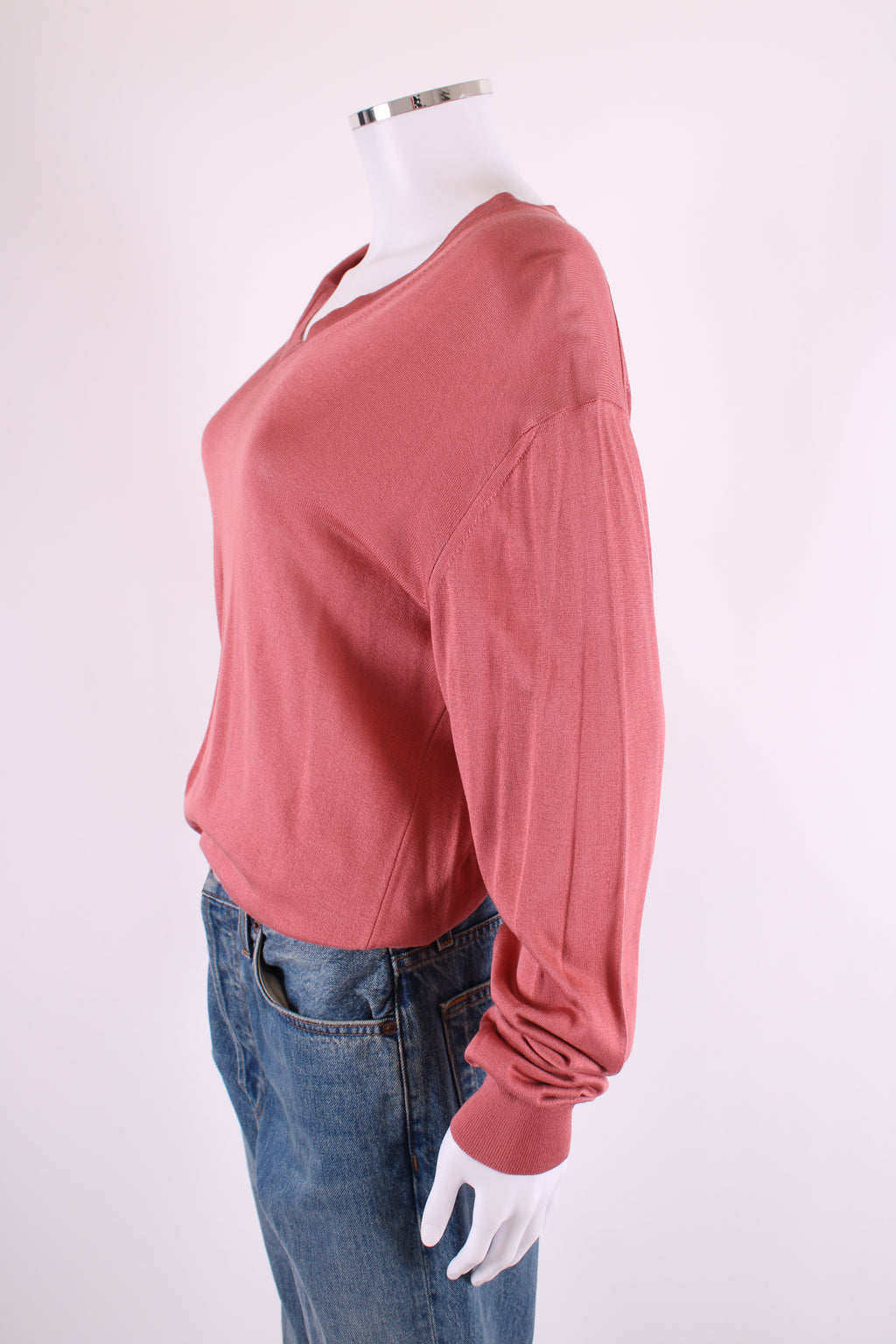 Gucci 100% Silk Jumper Coral L