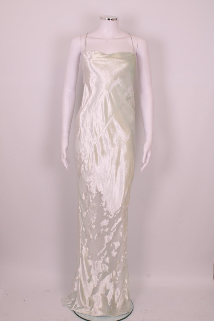 The Sei Slip Crushed Velvet Dress Mint S